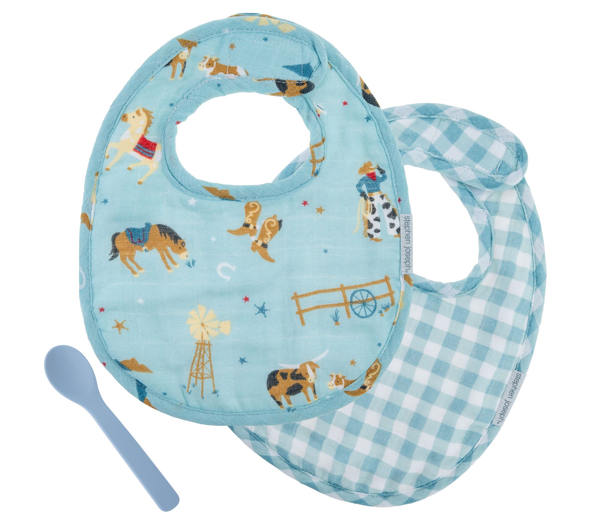 Stephen Joseph Baby Muslin Bib Sets