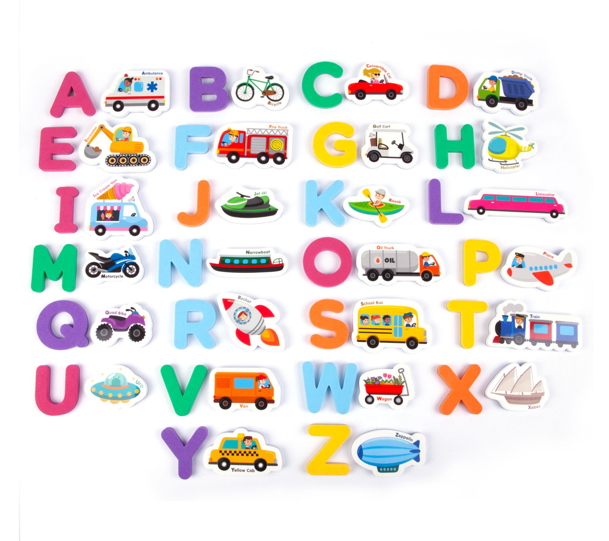 Crayola ABC Matching Magnet Set Vehicle-to-Go