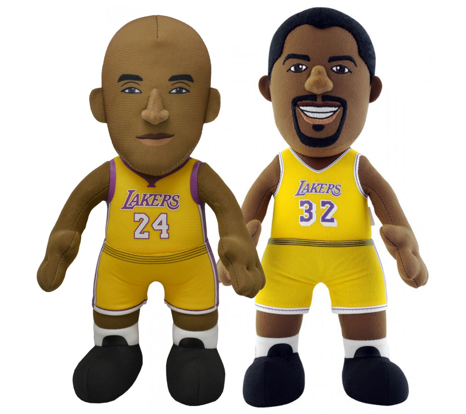 Bleacher Creatures NBA Lakers Kobe & Magic 10"Plush Bundle