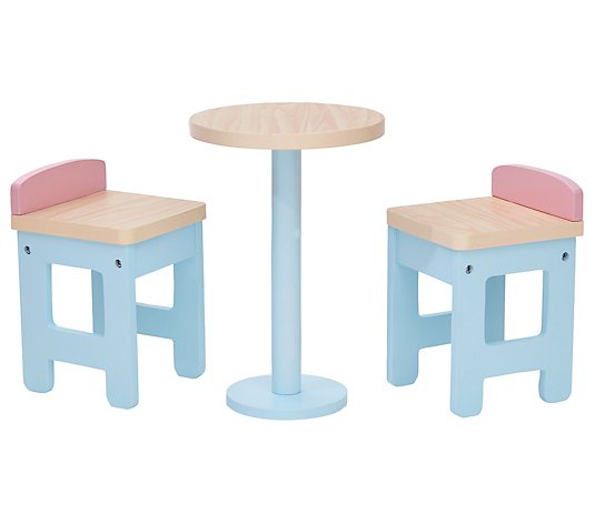 Teamson Kids Modern Nordic Doll Bar Table&Chairs