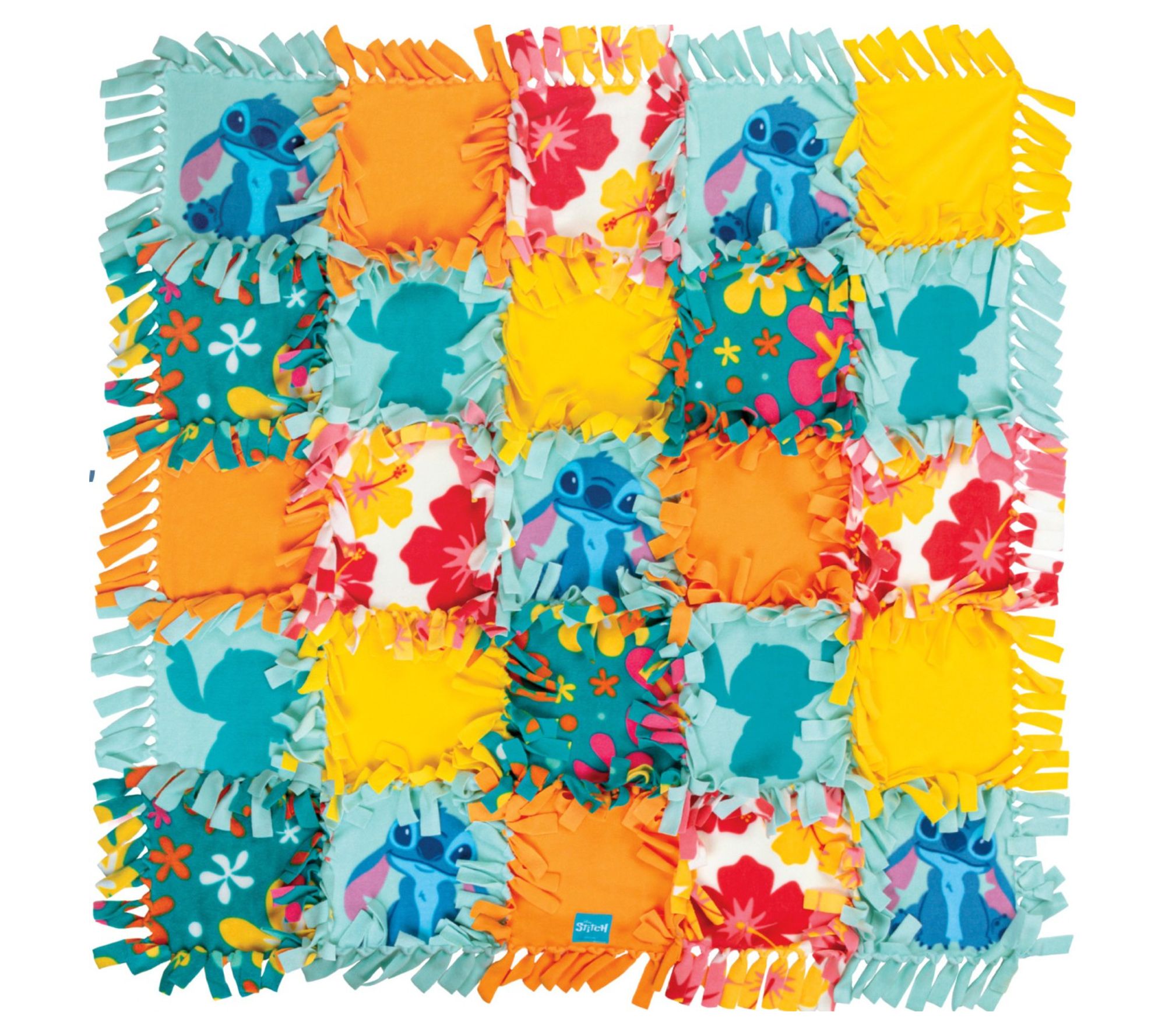 Fashion Angels Disney Stitch No-Sew Blanket Kit- 48" Throw