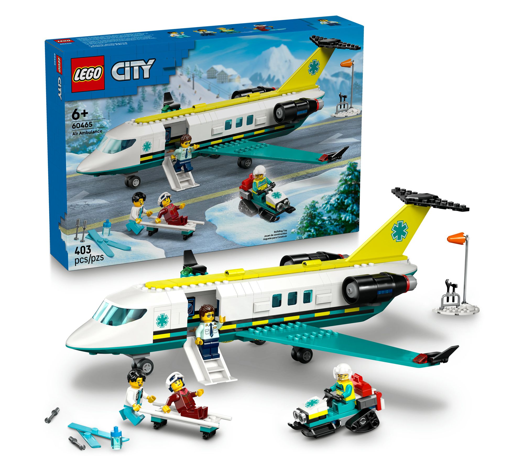  LEGO City Emergency Air Ambulance Plane Airplane Toy Building