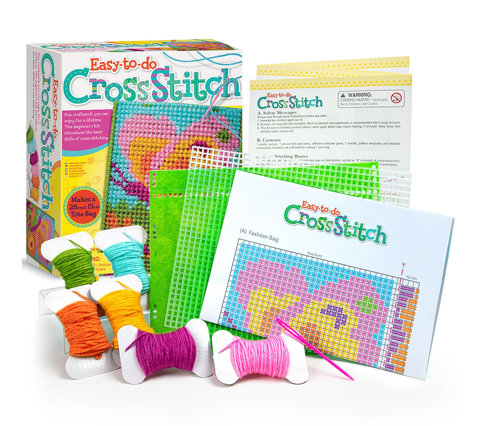 4M Easy-To-Do Cross Stitch -DIY Sewing Craft Ki t