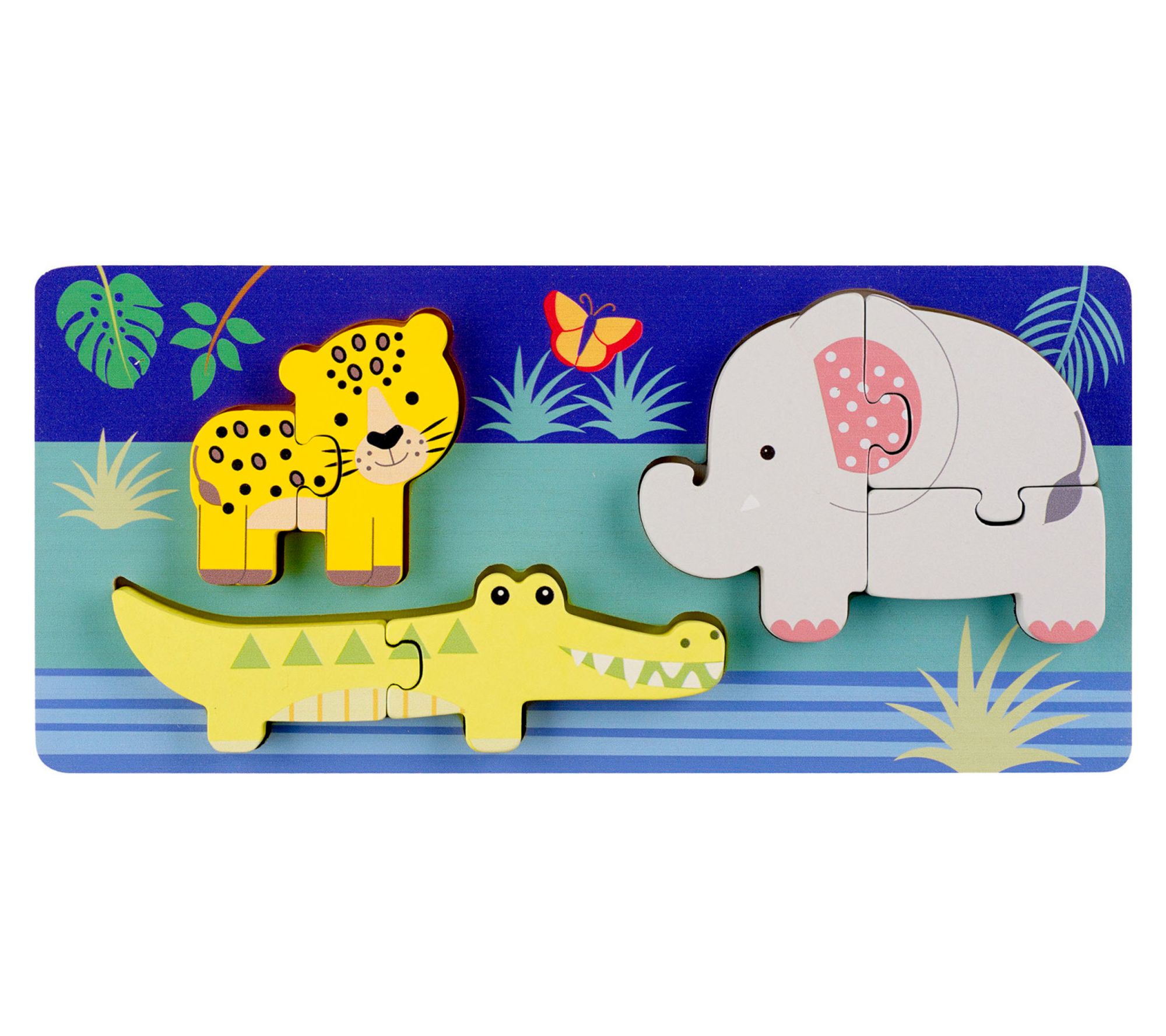 Orange Tree Toys 8pc Mini Jungle Animals Puzzles