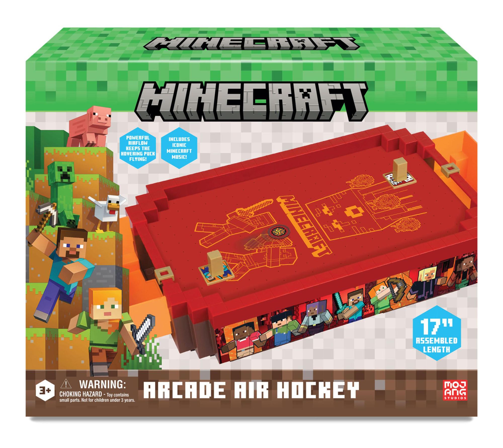 Minecraft Arcade Air Hockey Nether Core SeriesMotorized Game