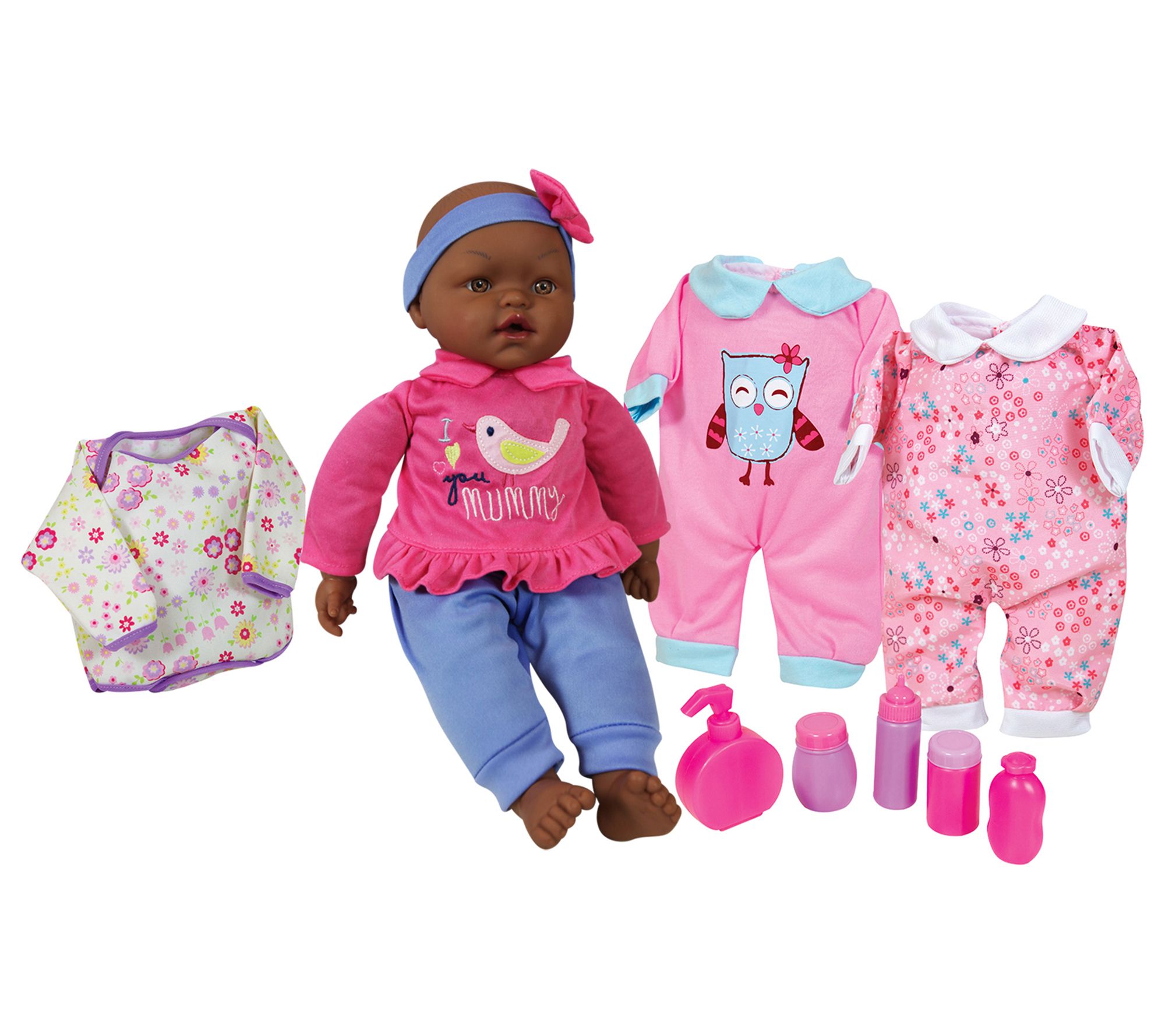 Lissi 15 Inch African American Baby Doll Set