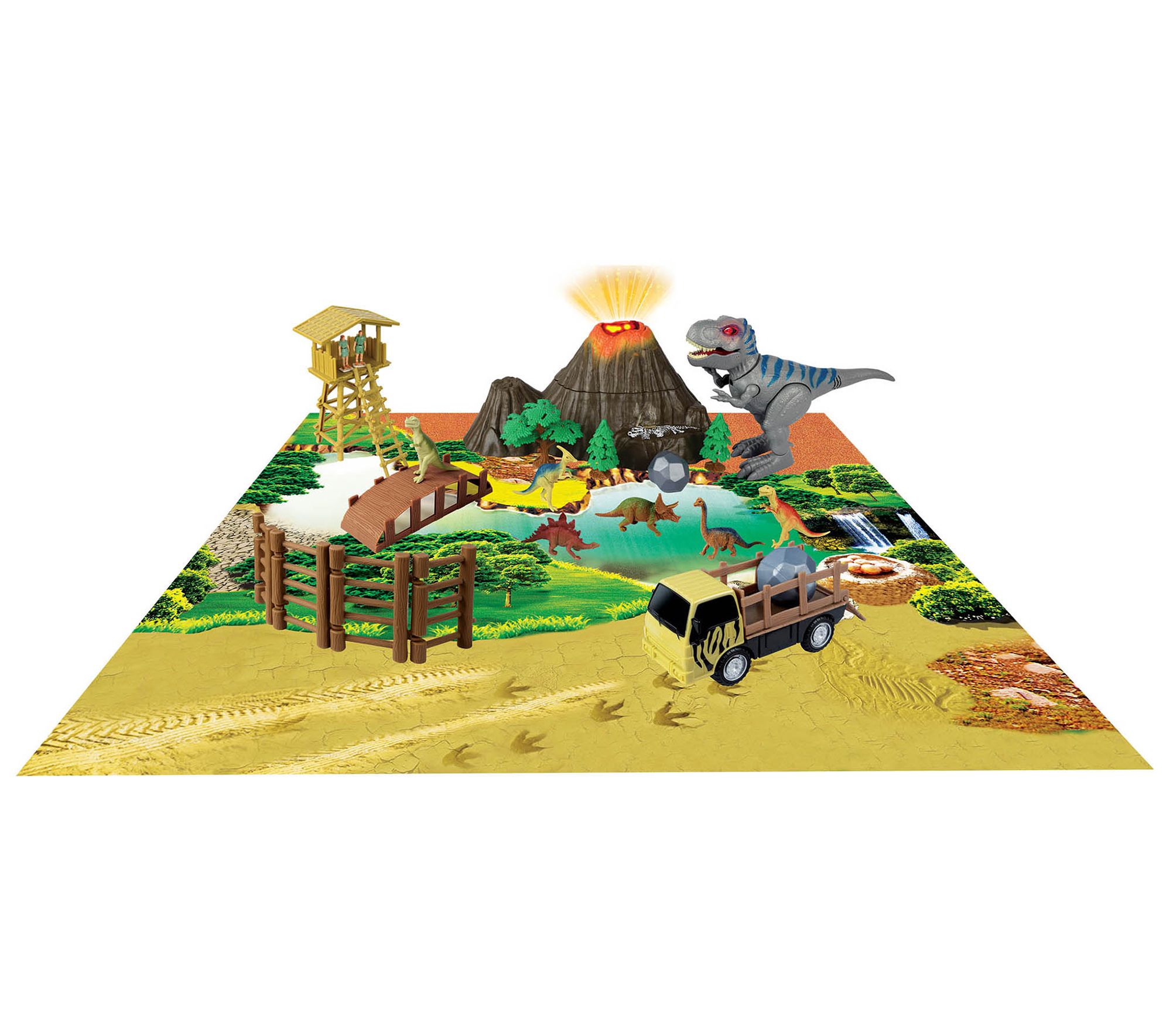 Red Box Toy Light & Sound Large Dinosaur Park w/ Walking T-Rex