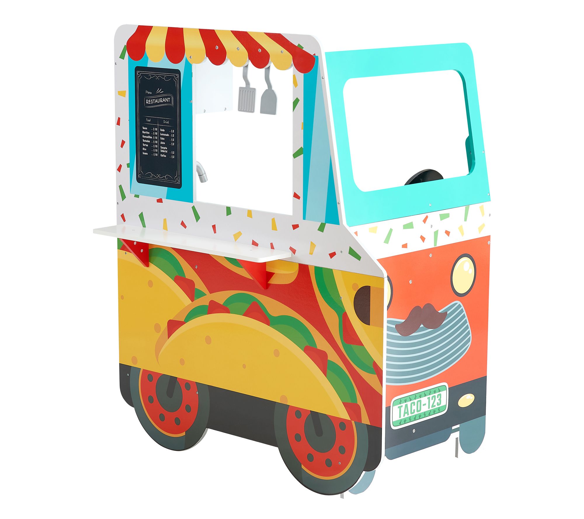 Teamson Kids My Little Helper Kids Play Taco Truck Playset