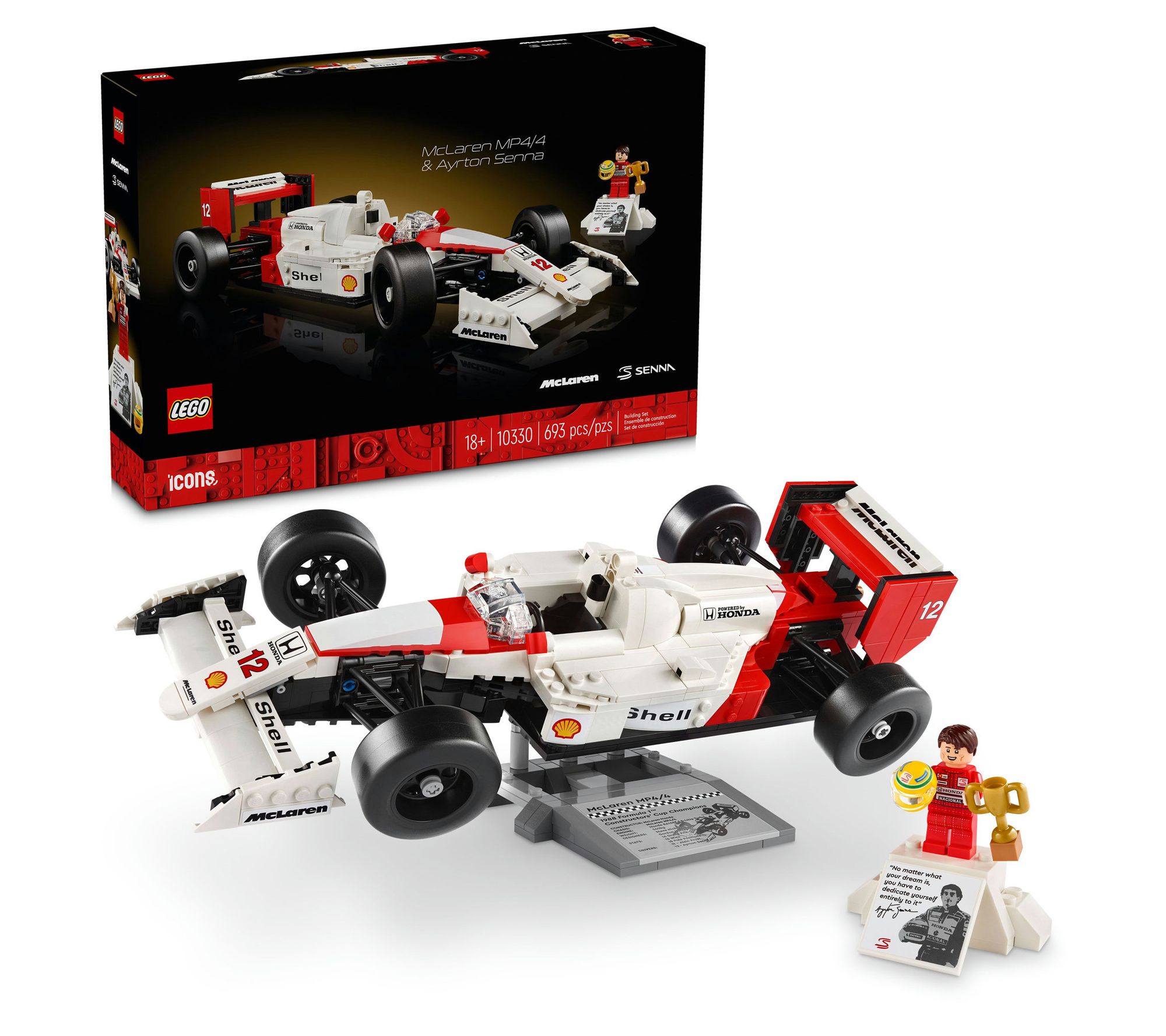 LEGO Icons McLaren MP4/4 & Ayrton Senna Set 10330
