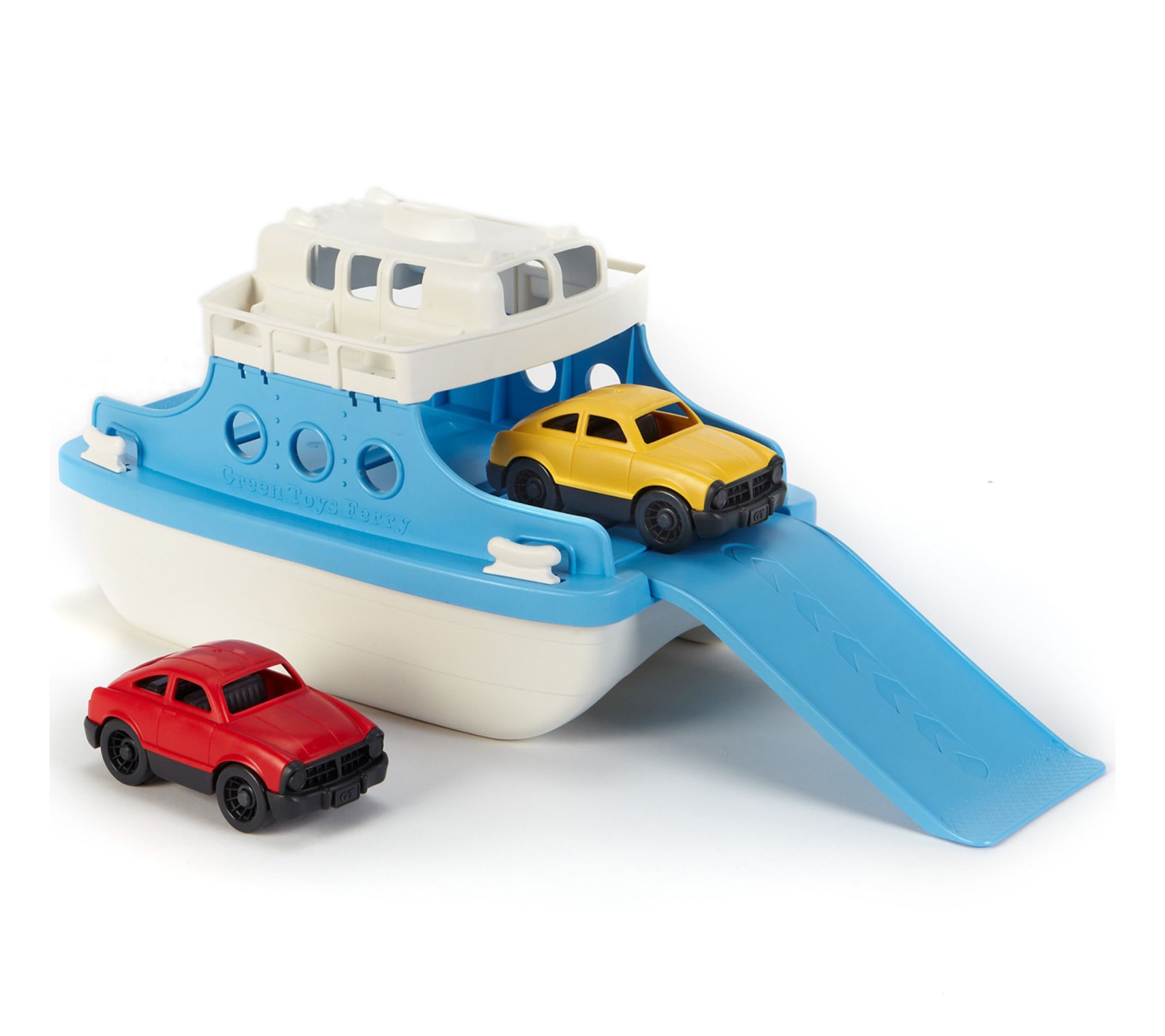 Green Toys Ferry Boat Blue and White Floating Toy Vehicle
