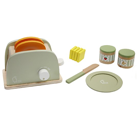 Teamson Kids - Little Chef Toaster accessories- Green- 11 pcs