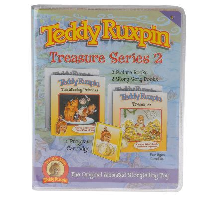 Teddy Ruxpin Series II 4-pc. Book Set and Program Cartridge - QVC.com