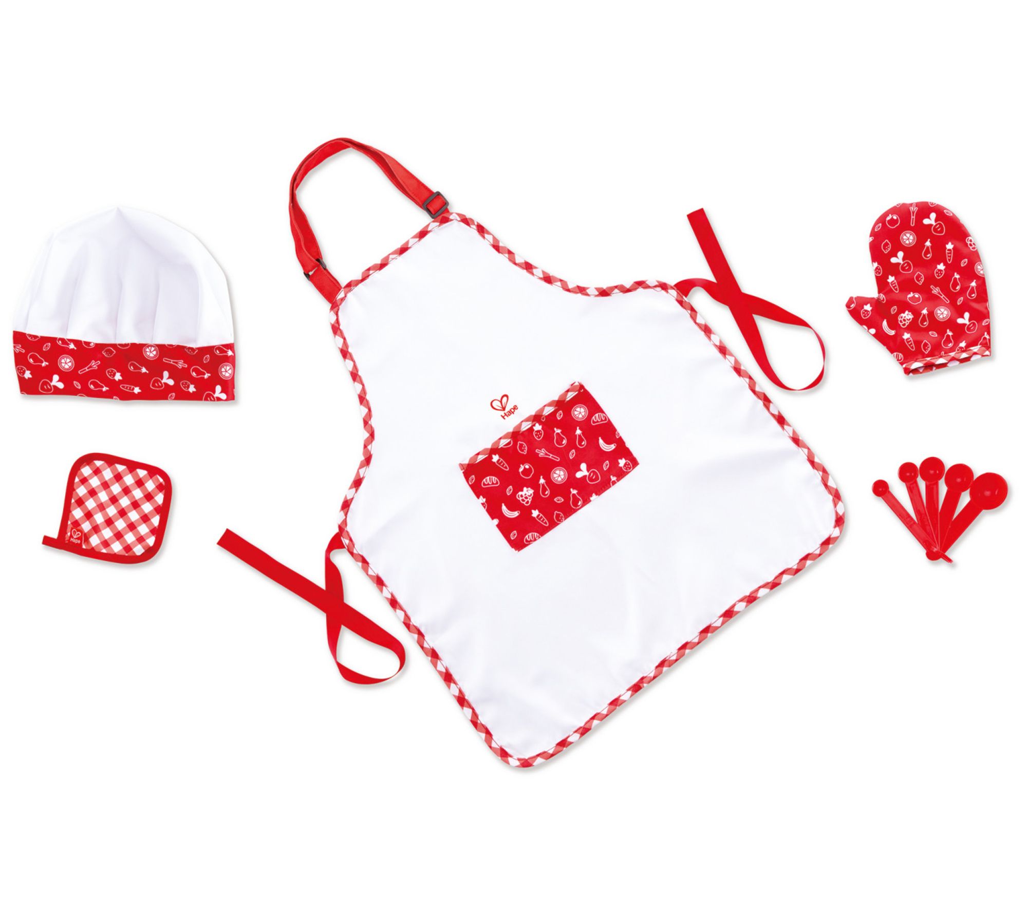 Hape Chef Kitchen Dress Up Outfit Set
