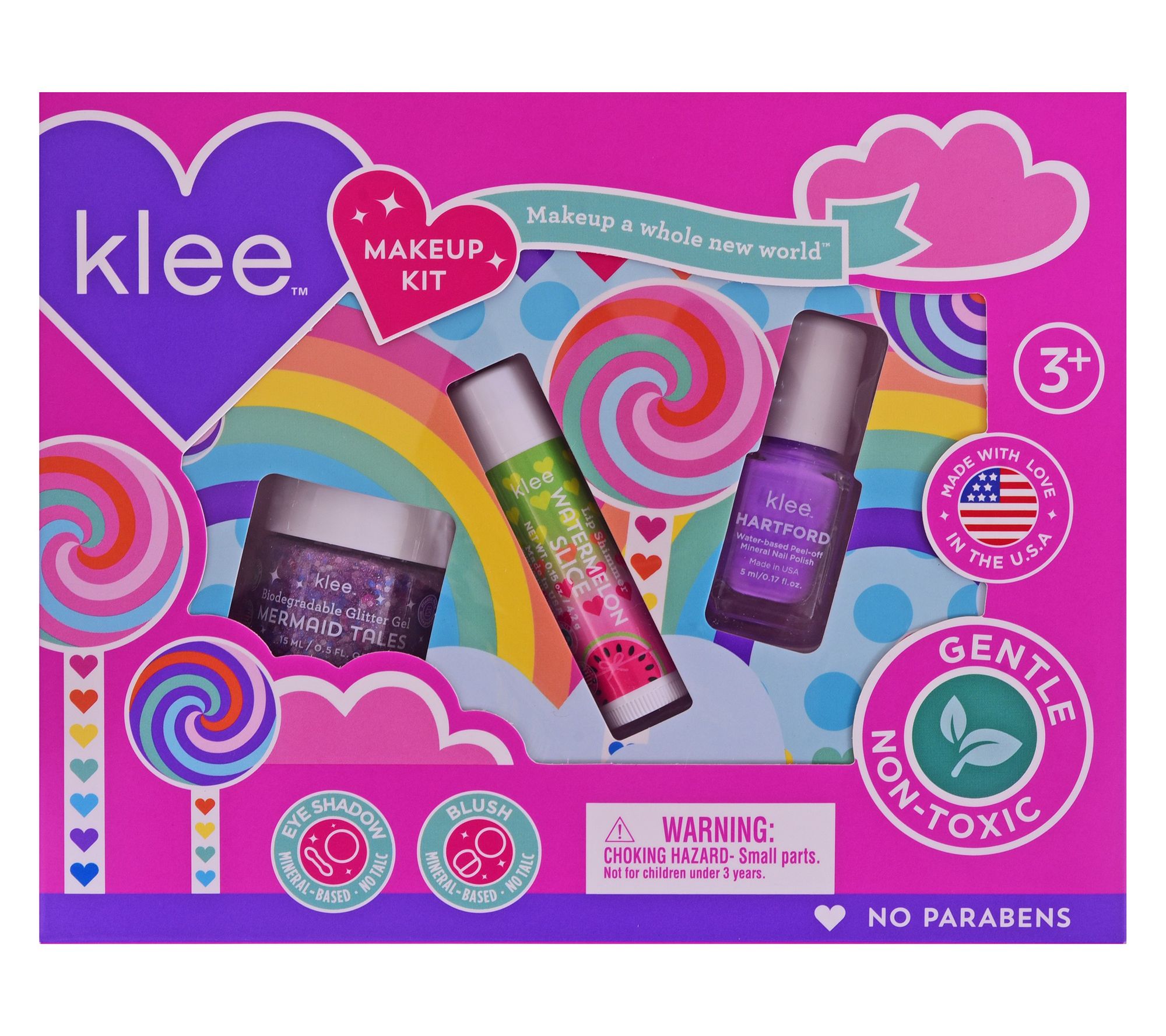 Klee Naturals Swirling Purple Kids' Makeup Set