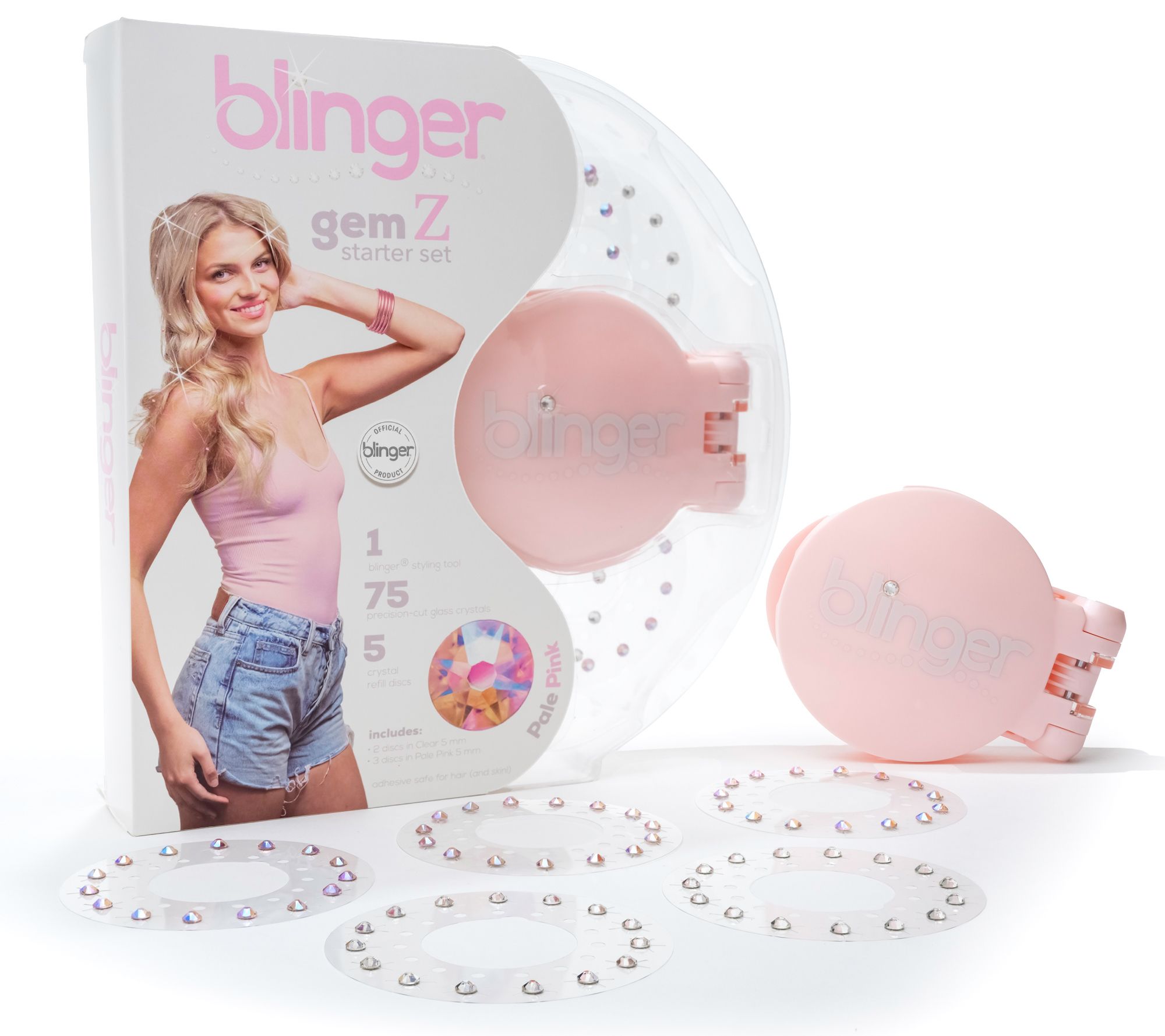 blinger Gem Z Styling Tool Starter Set & 75 Crystals