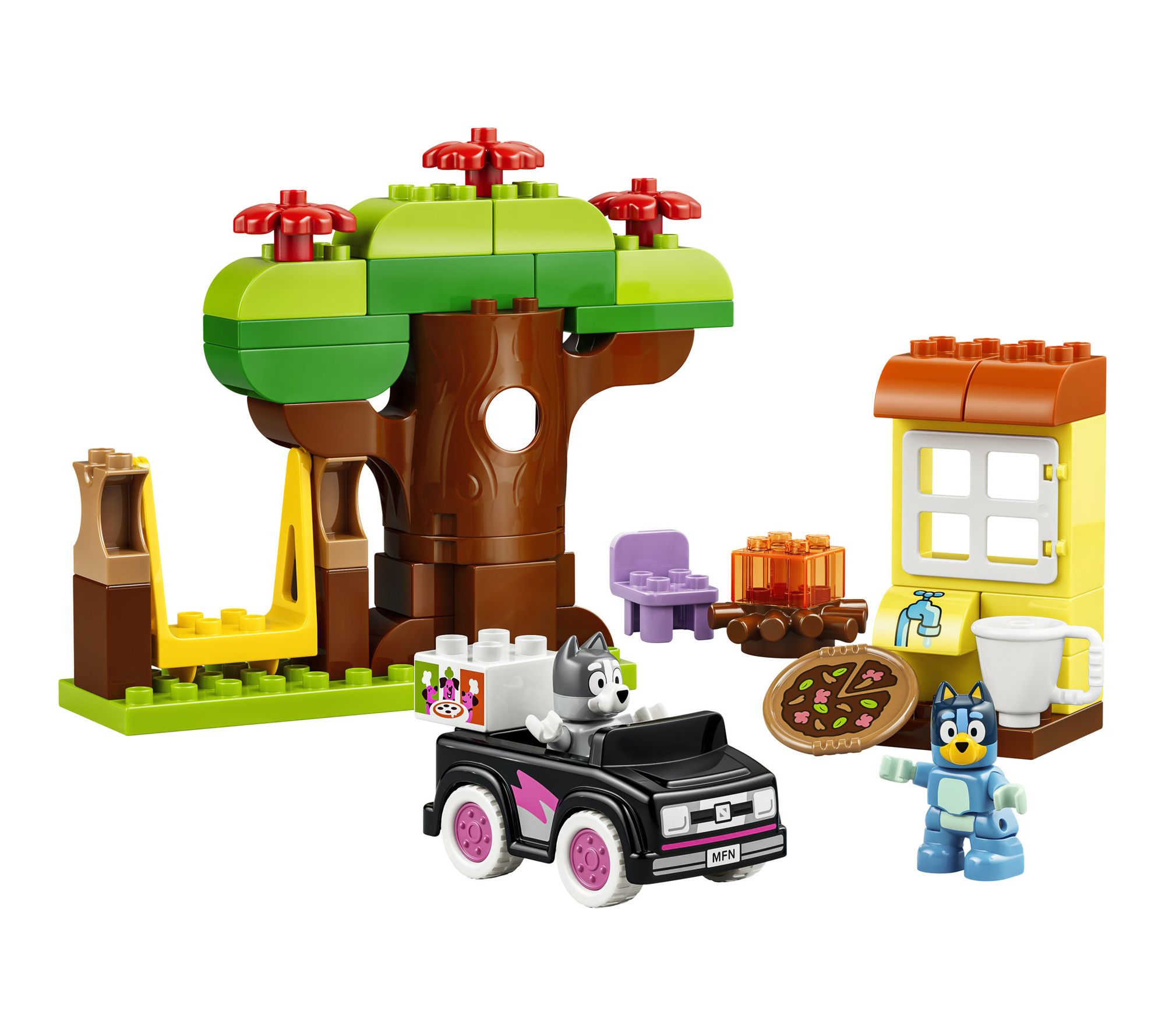 LEGO DUPLO Bluey Pizza Girls with Muffin and Bluey 10469
