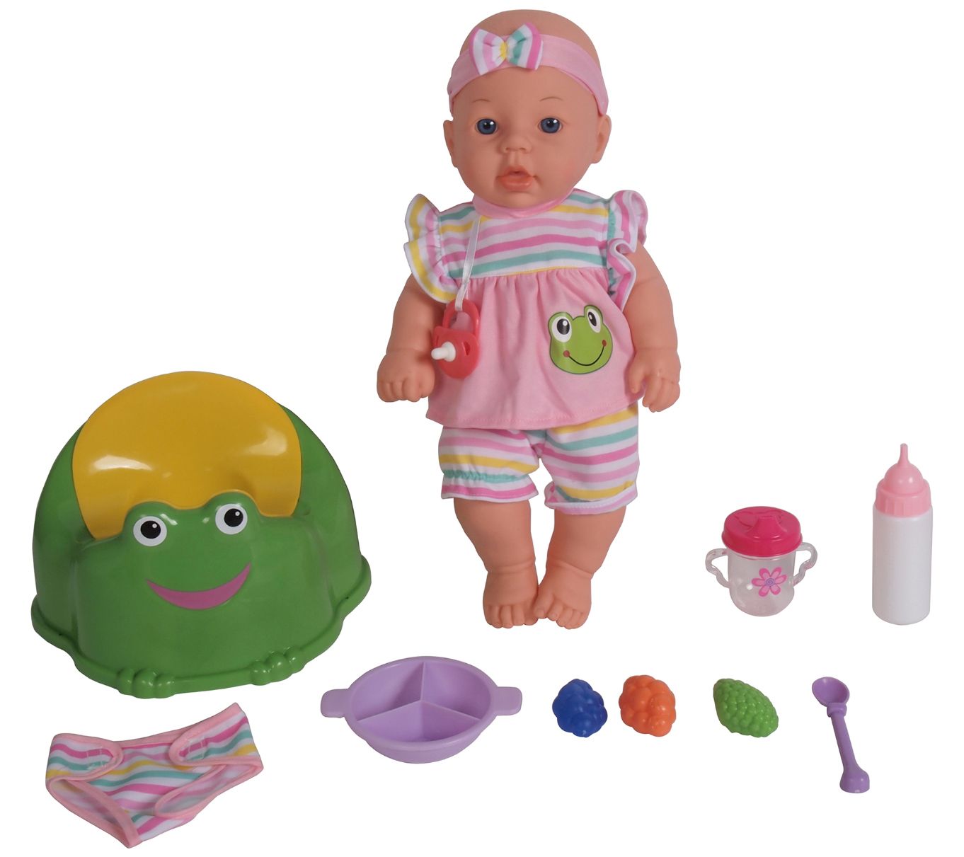 16inch Pretend Play Baby Doll Care Set with Potty