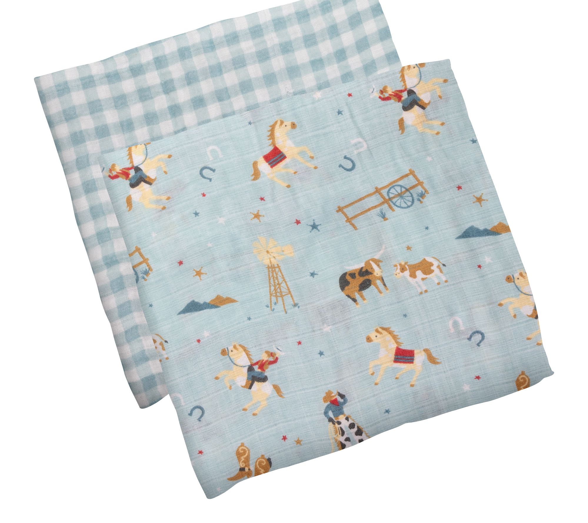 Stephen Joseph Muslin Baby Blanket Set