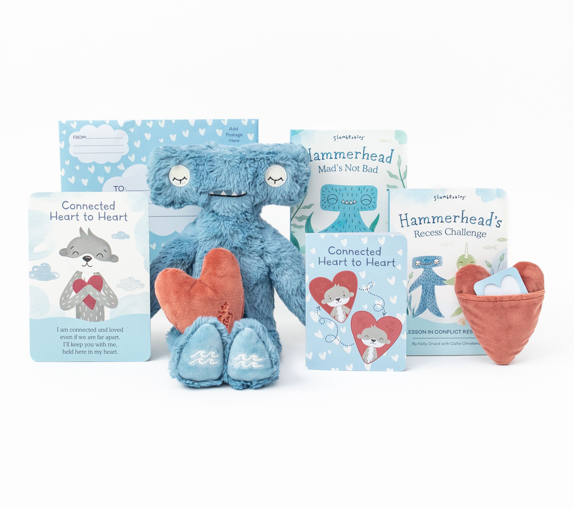 Slumberkins Plush Kin, 2 Books & Connected Heart Set