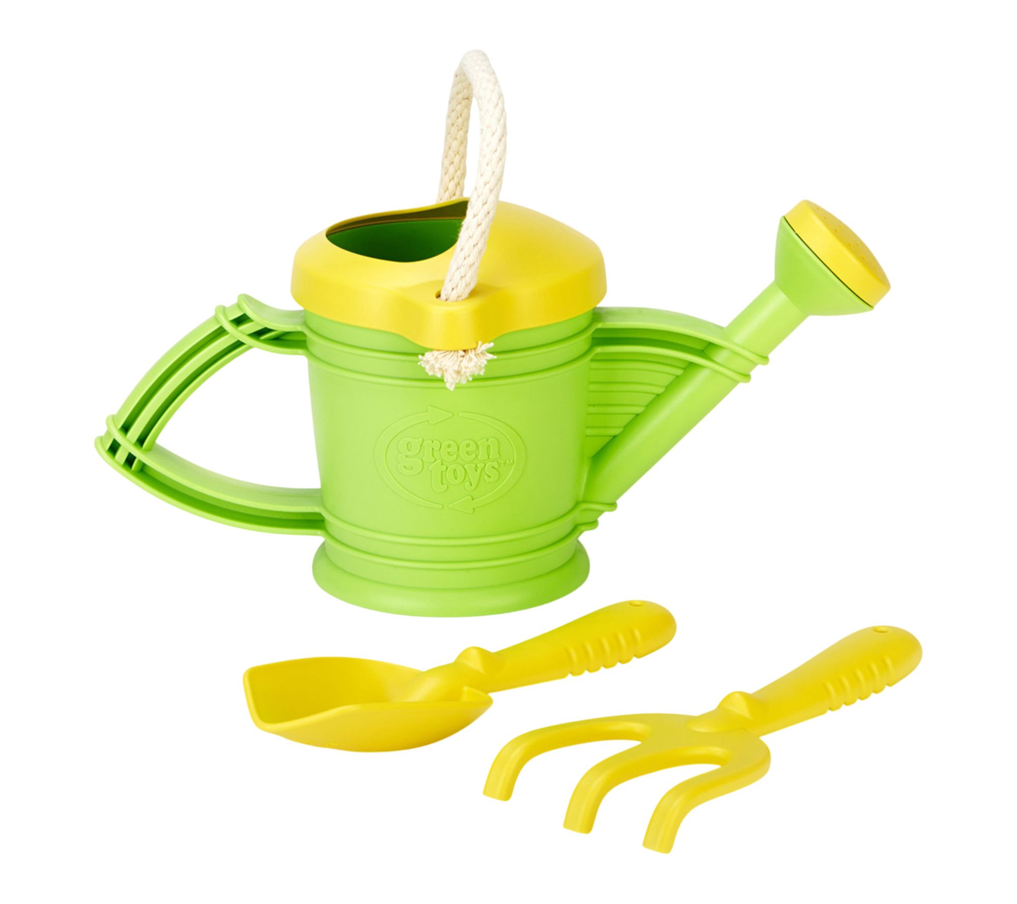 Green Toys Watering Can Green 3 piece Tool Set