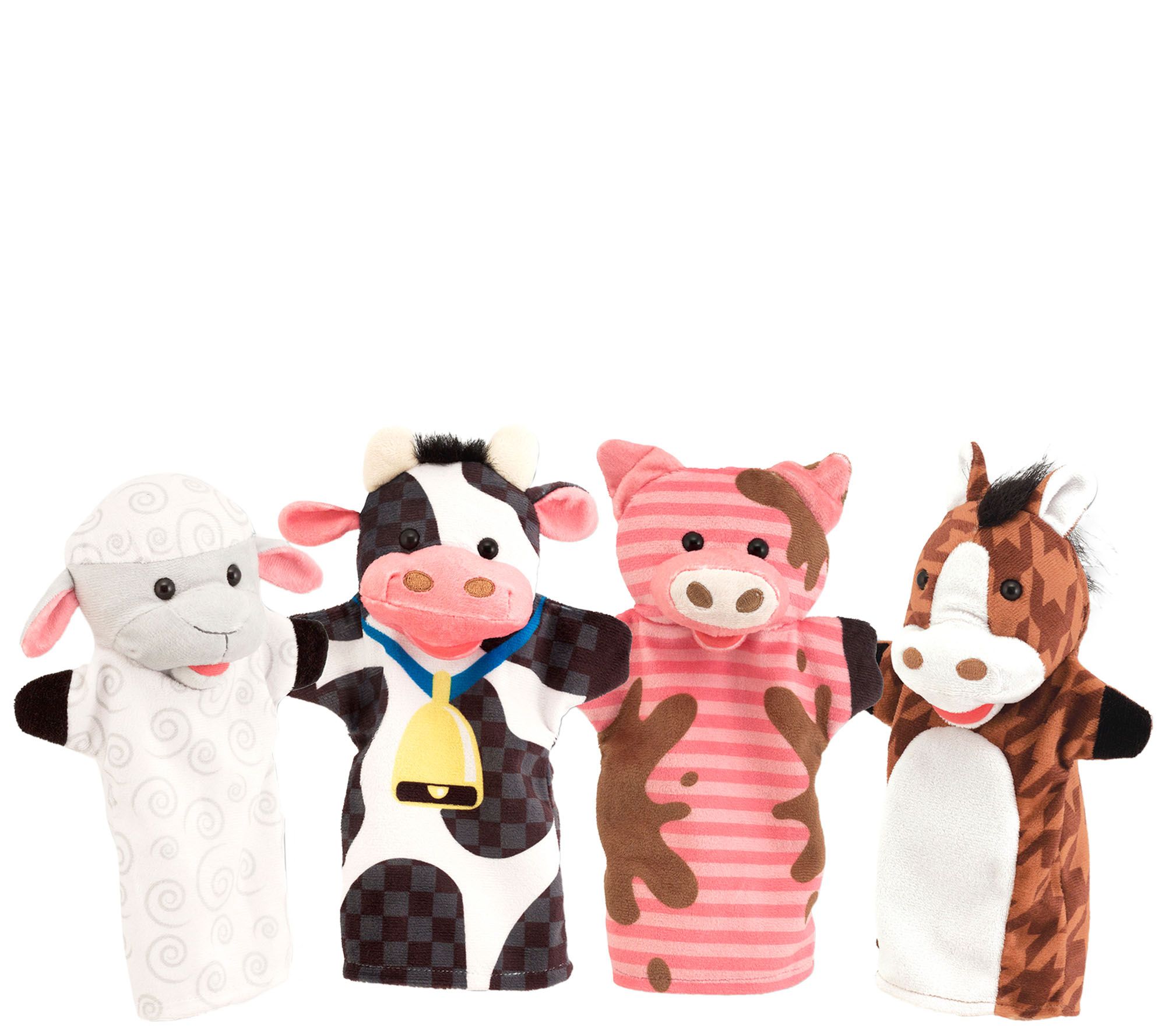 2X Cute Soft Plush Hand Glove Puppet Pretend Play Doll Kids Toddler Gift 05 