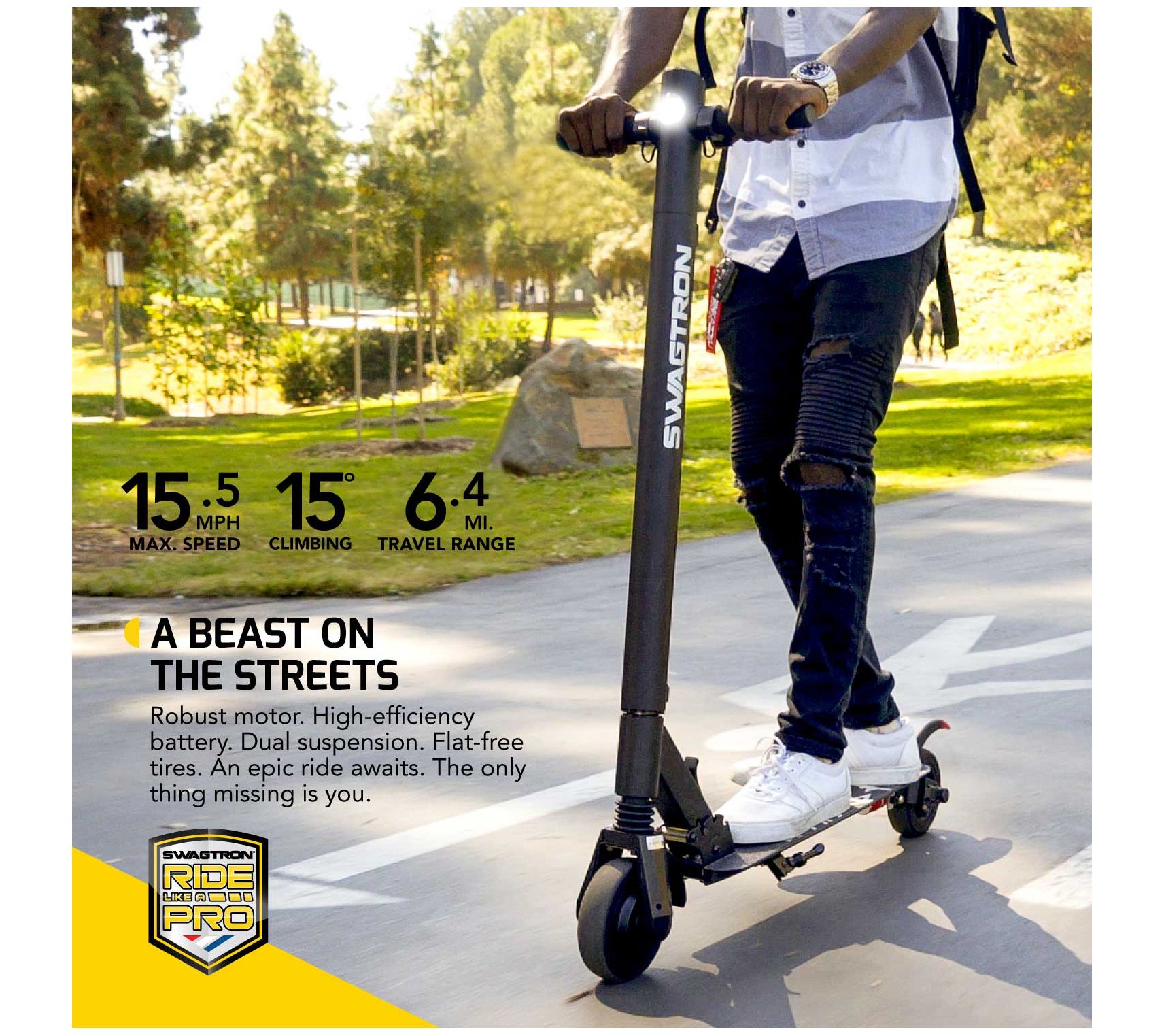 Swagtron swagger 2 discount classic folding electric scooter