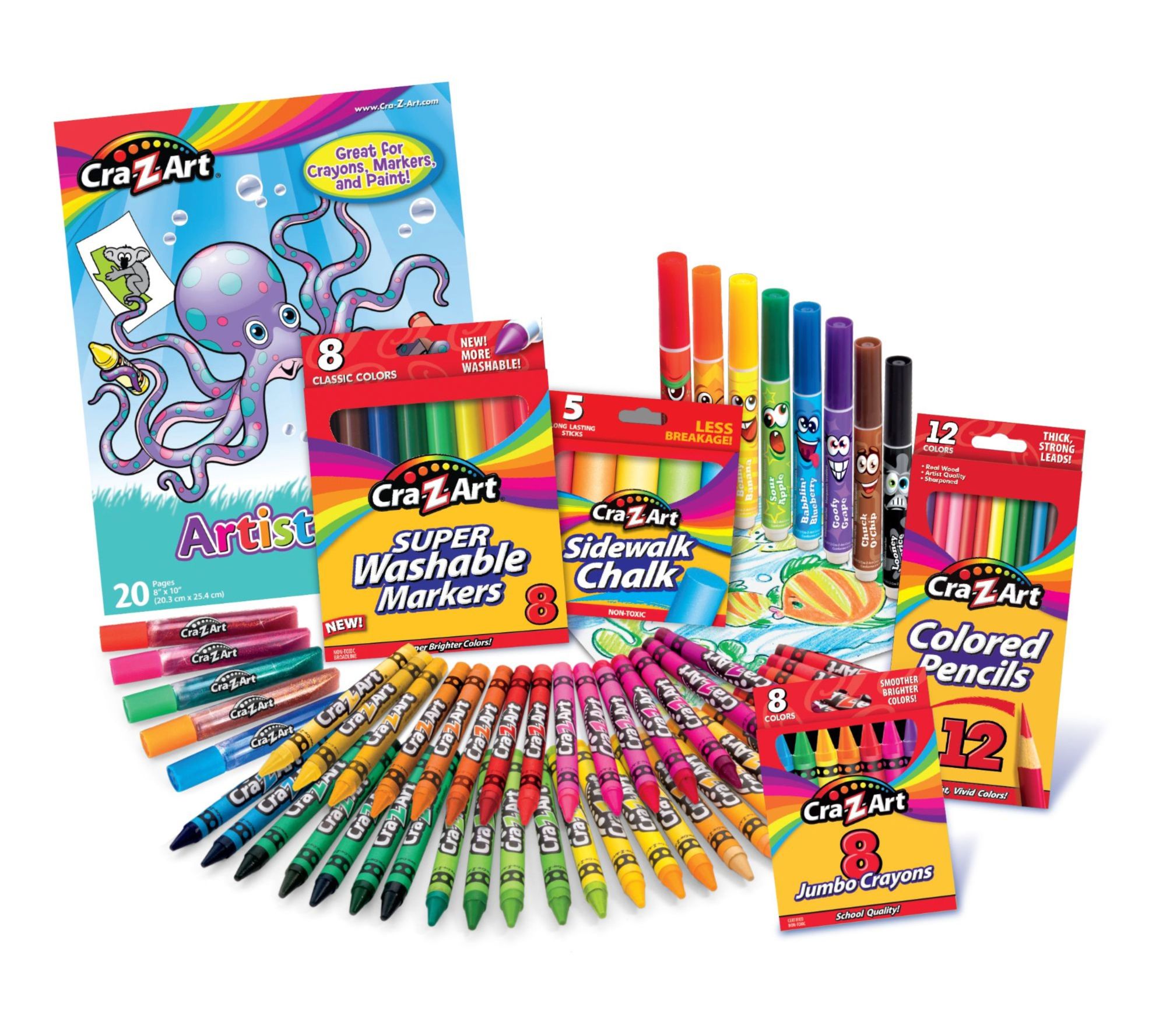 Cra-Z-Art Neon Colored Pencils 12 Count, Beginner Child Ages 4 and Up
