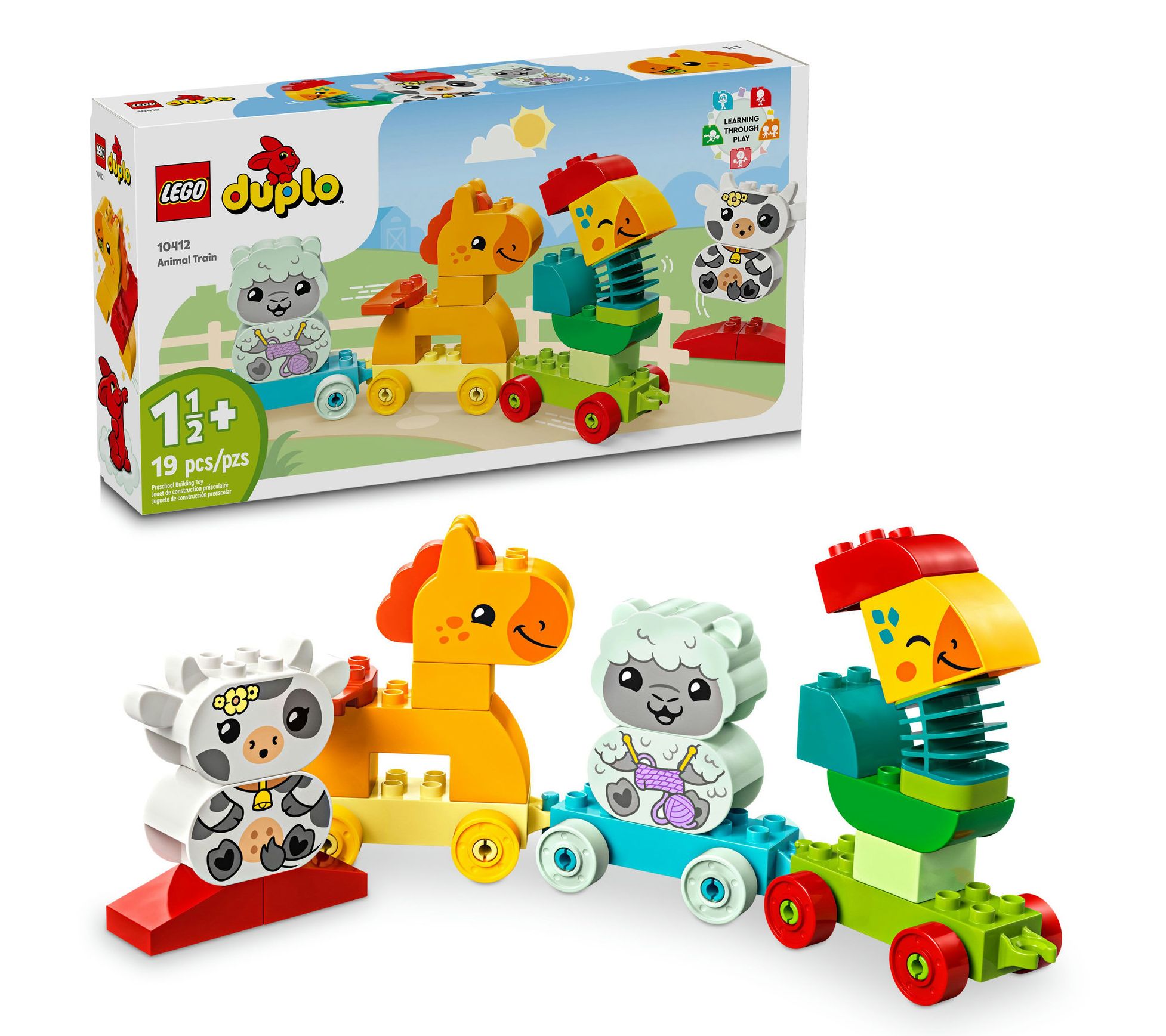 LEGO DUPLO My First Animal Train Nature Toy 10412 - 19 Pcs