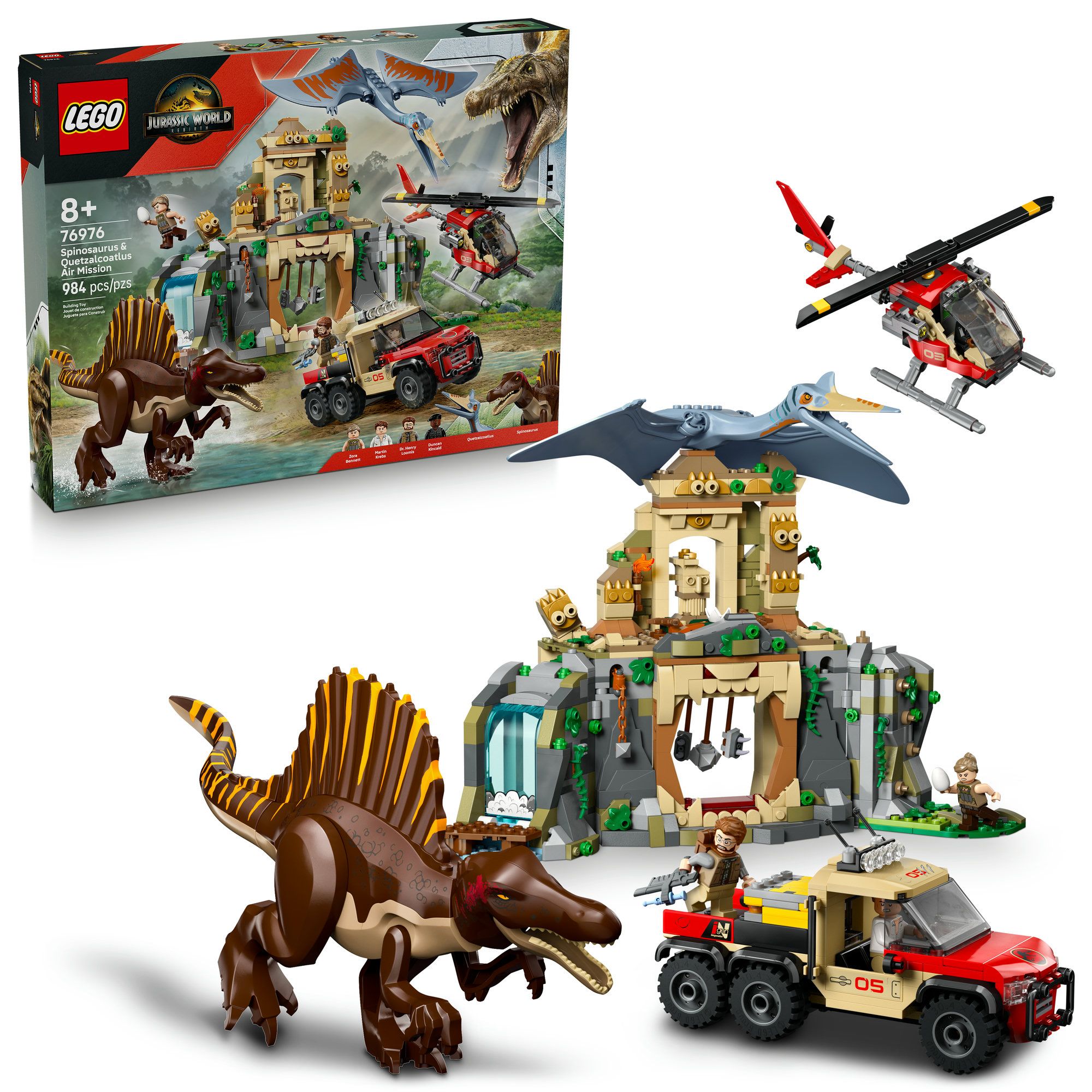 LEGO Jurassic World Spinosaurus & Quetzalcoatlus Air Mission D