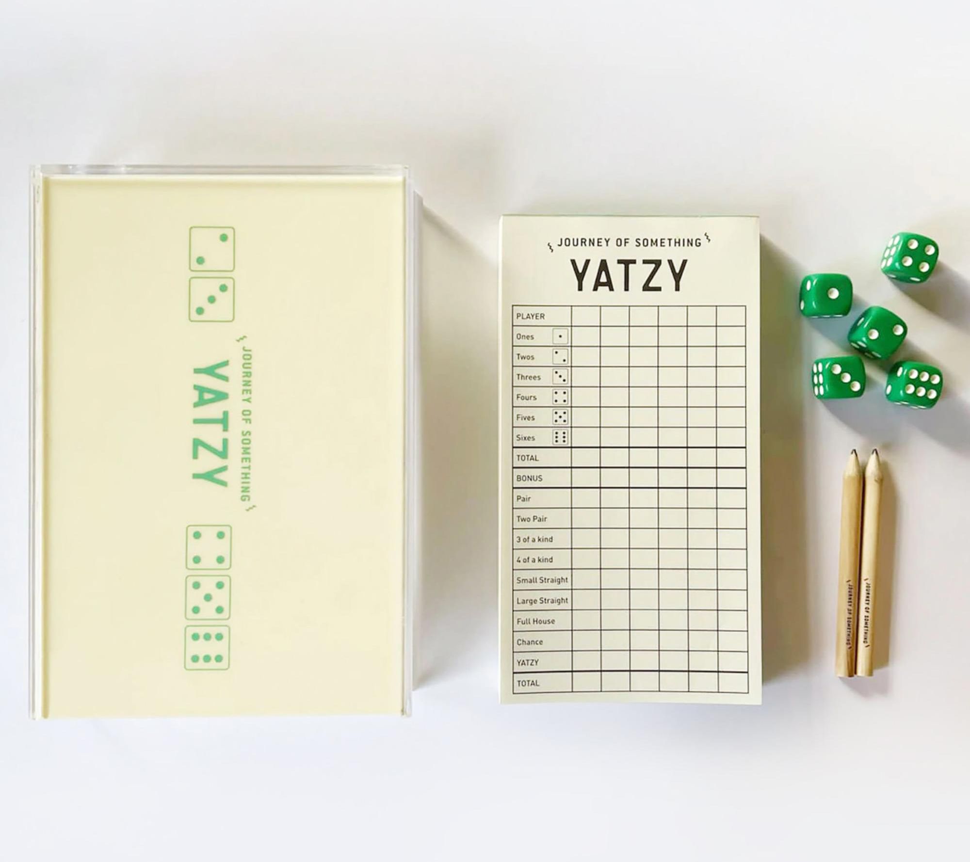 Journey of Something Luxury Yatzy Classic DiceGame Set