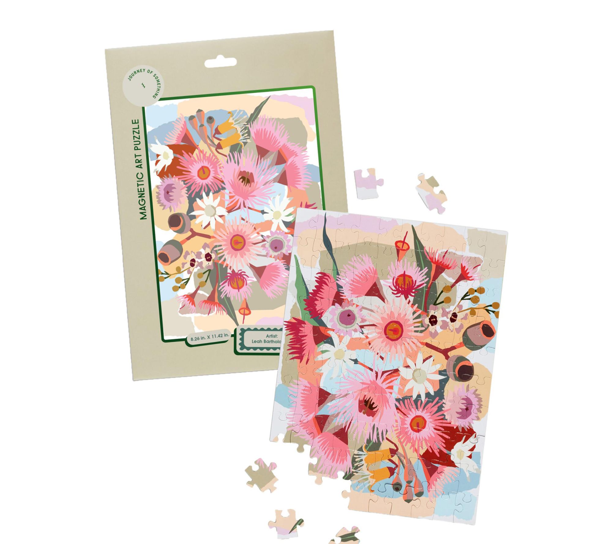 Journey of Something Flowering Gum 100pc Magnetic Art Puzzle