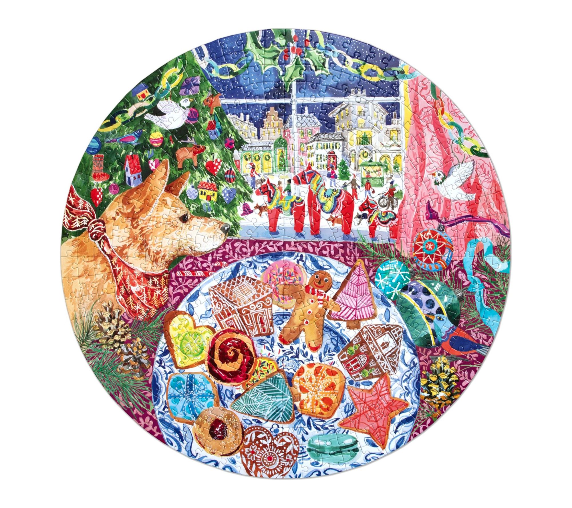 eeBoo Piece & Love Christmas Cookies, 500pc Puzzle