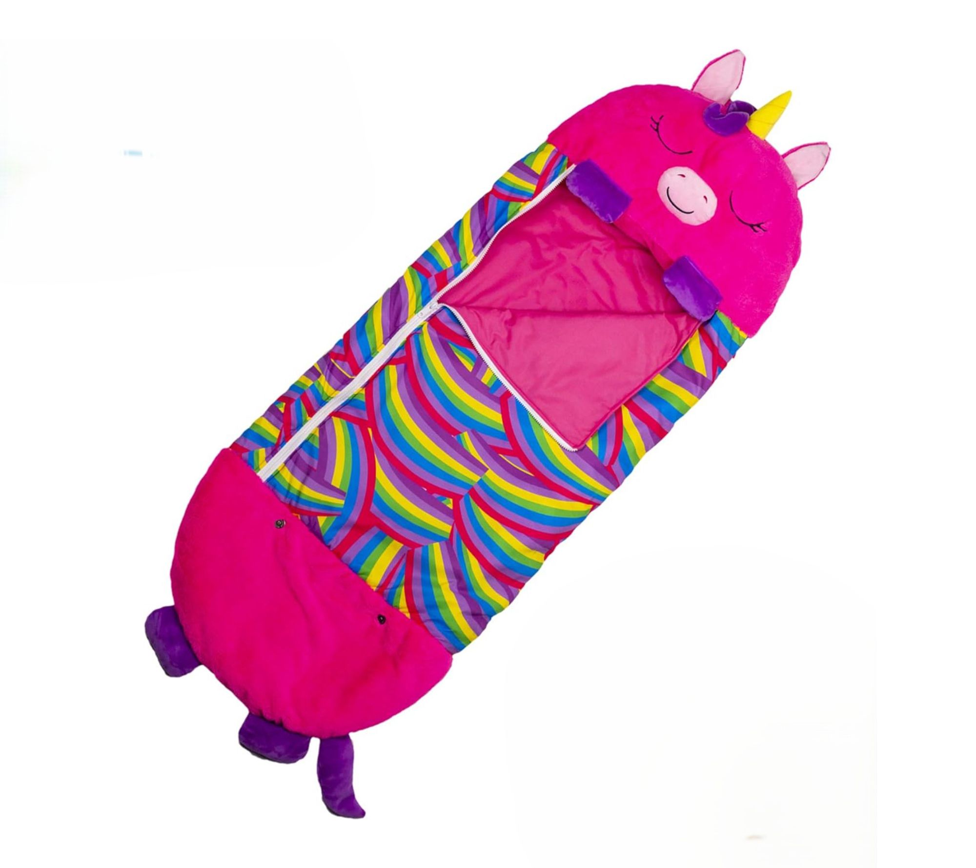 Happy Nappers Medium Unicorn Pink Pillow and Sleepy Sack