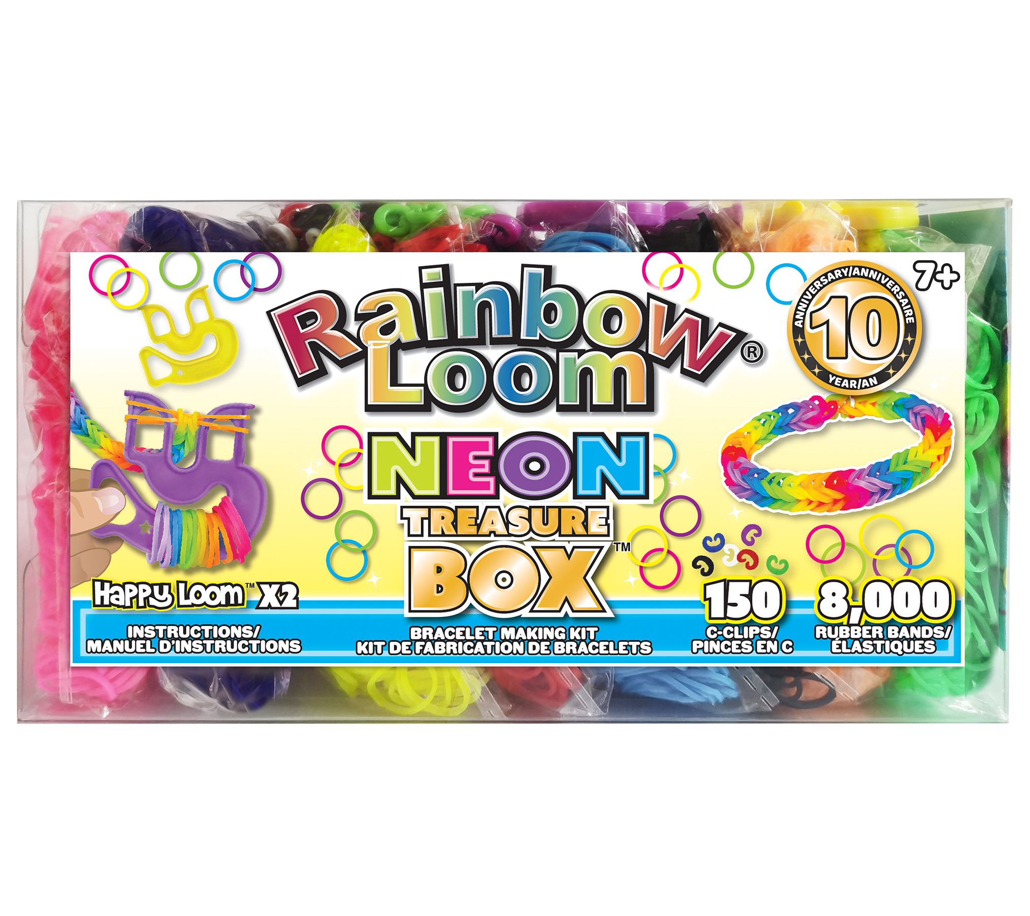 Rainbow Loom Neon Rubber Band Treasure Box Edition 