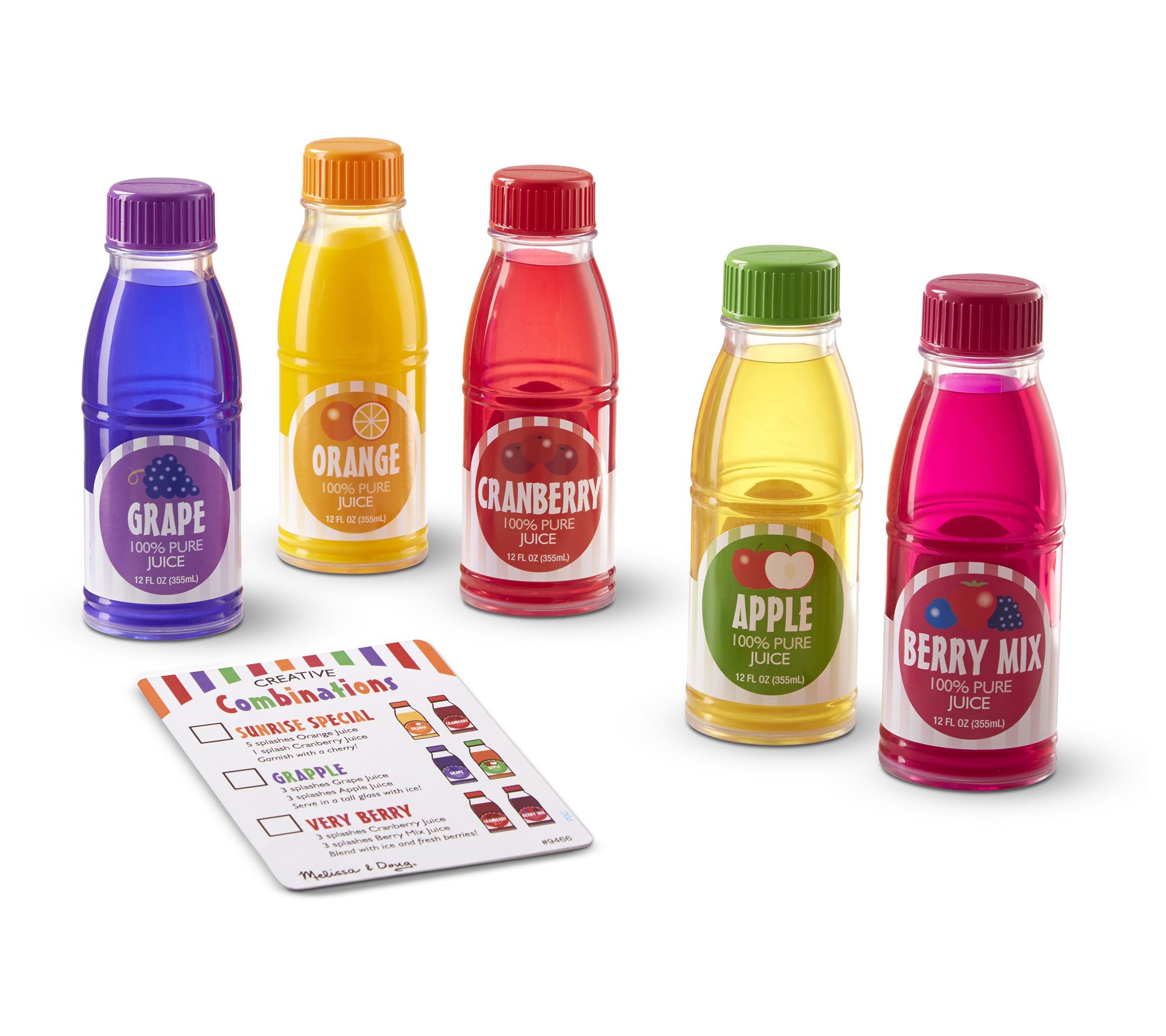Melissa & Doug Tip & Sip Toy Juice Bottles