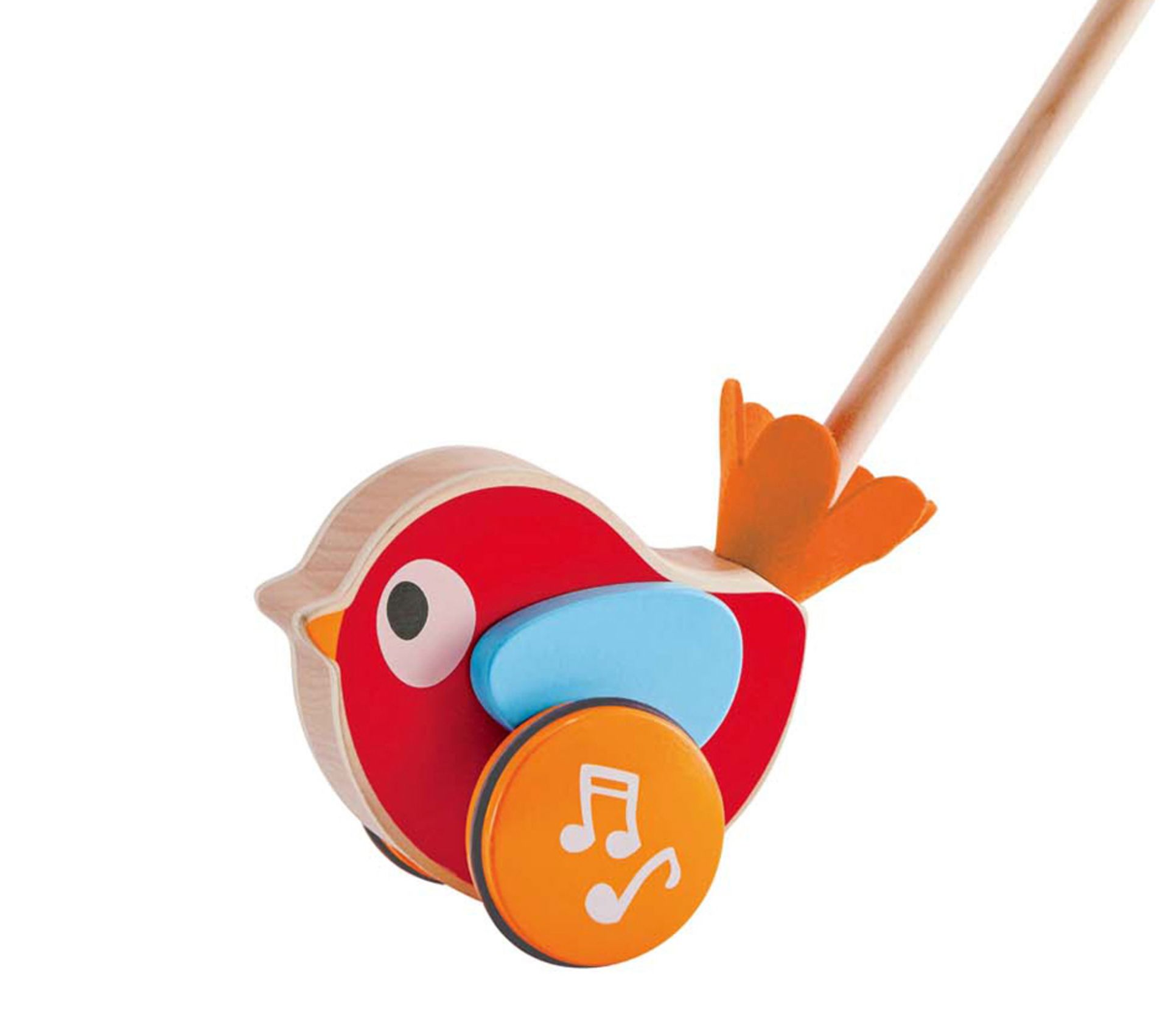 Hape Lilly Musical PushAlong Wooden Toddler Toy