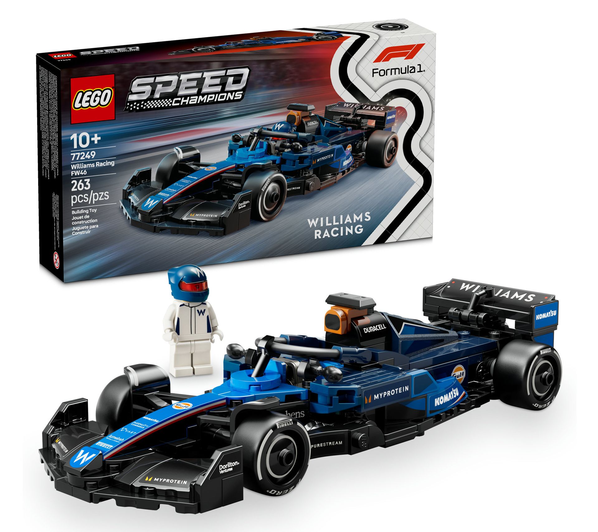 LEGO Speed Champions Williams Racing FW46 F1 Race Car Vehicle