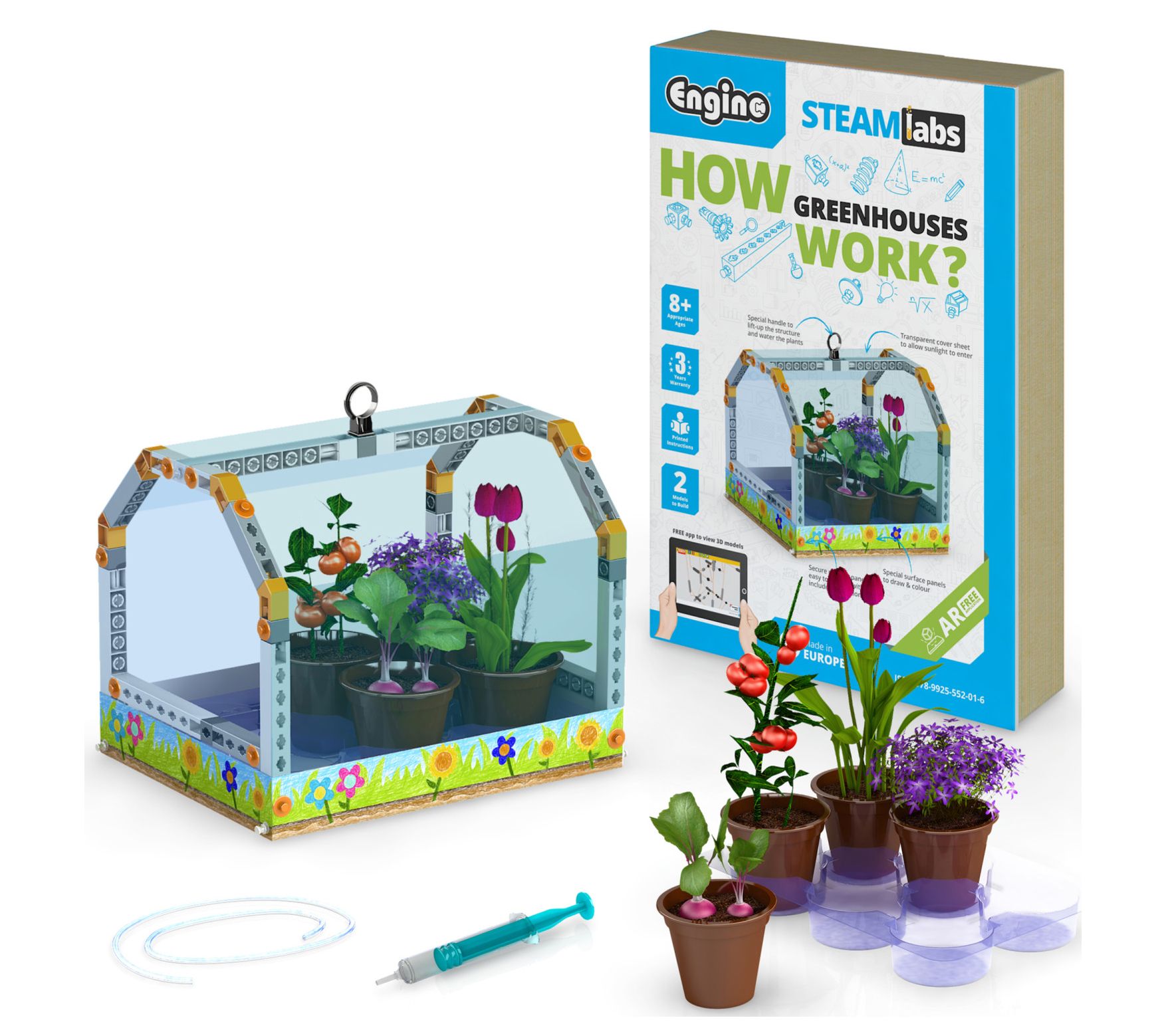 Engino: Labs Junior: How Greenhouses Work - Brick Building Set