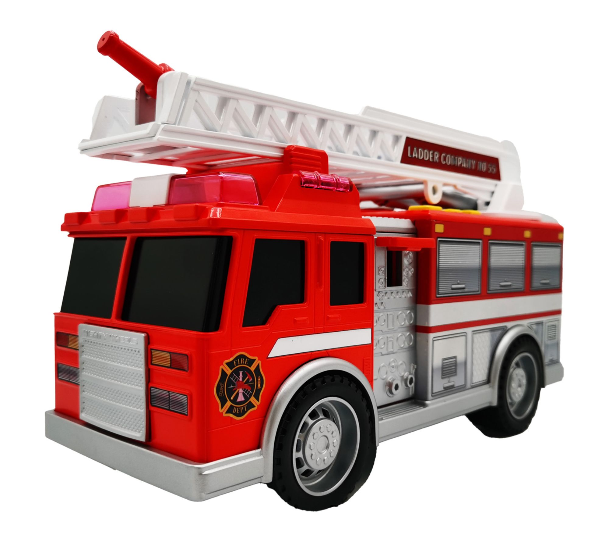 Mighty Wheels 10in Mighty Fire Truck Rescue ToyVehicle