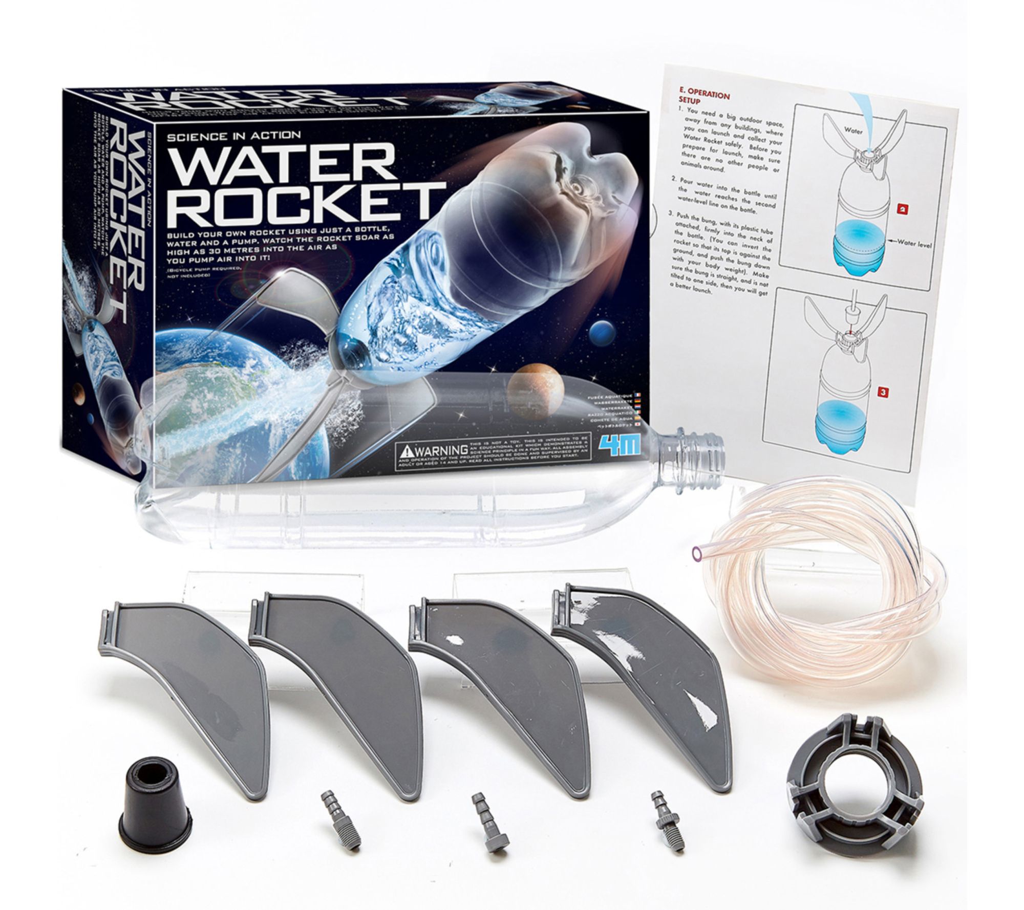 4M Science In Action Water Rocket Launcher Kit