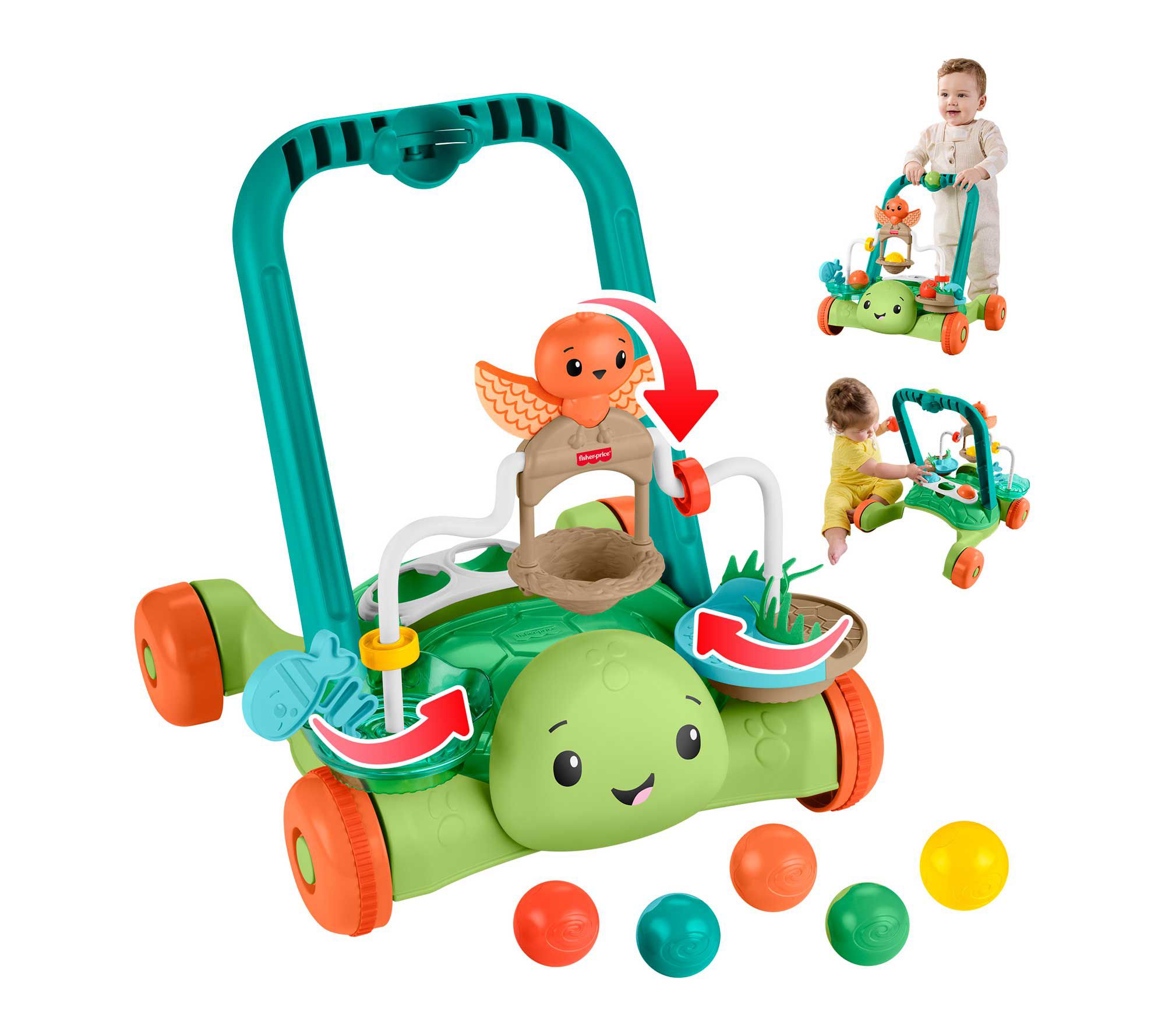 Moves with You Turtle Walker & Activity Push Toy by Fisher Price | QVC