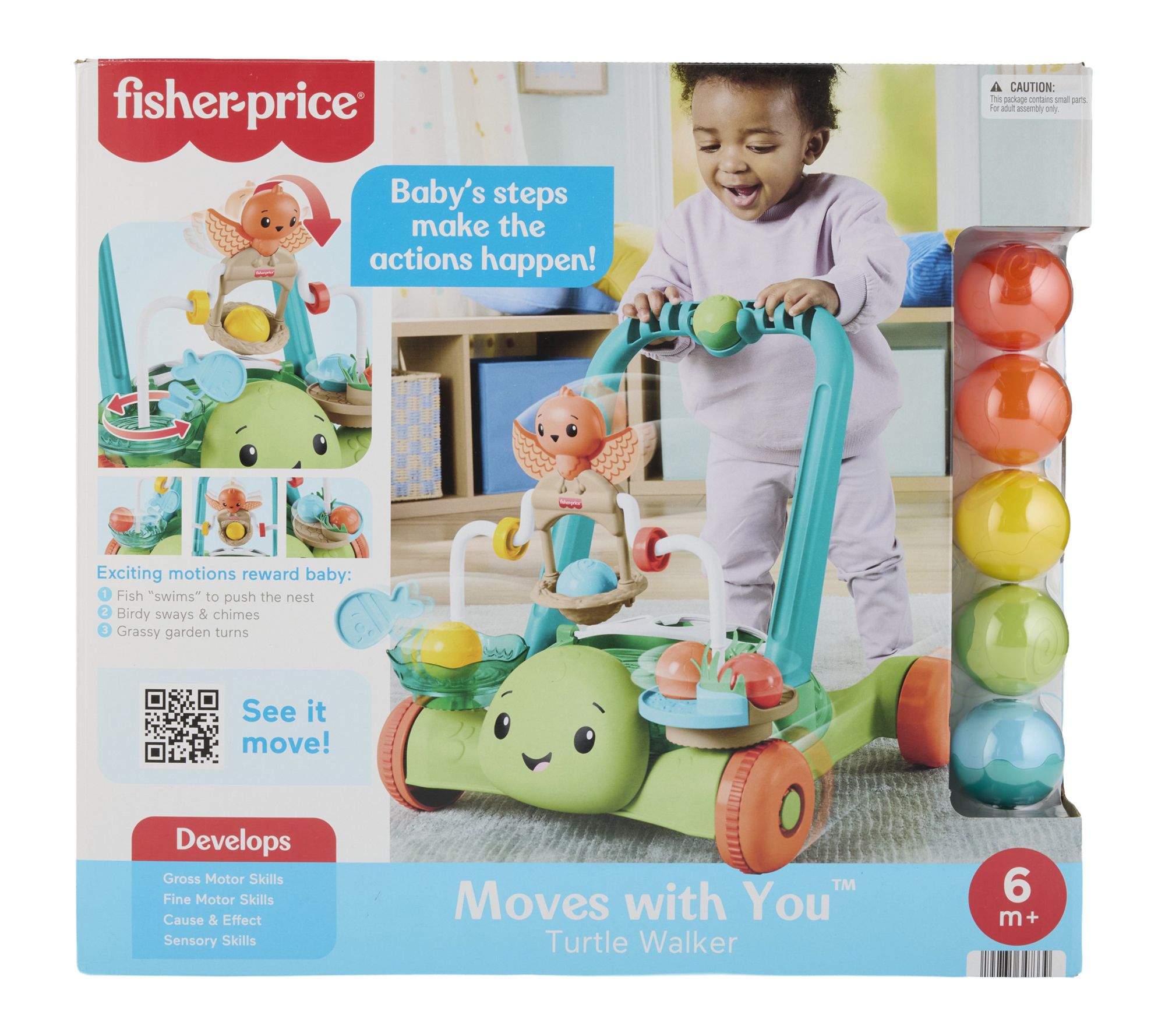 Moves with You Turtle Walker & Activity Push Toy by Fisher Price | QVC
