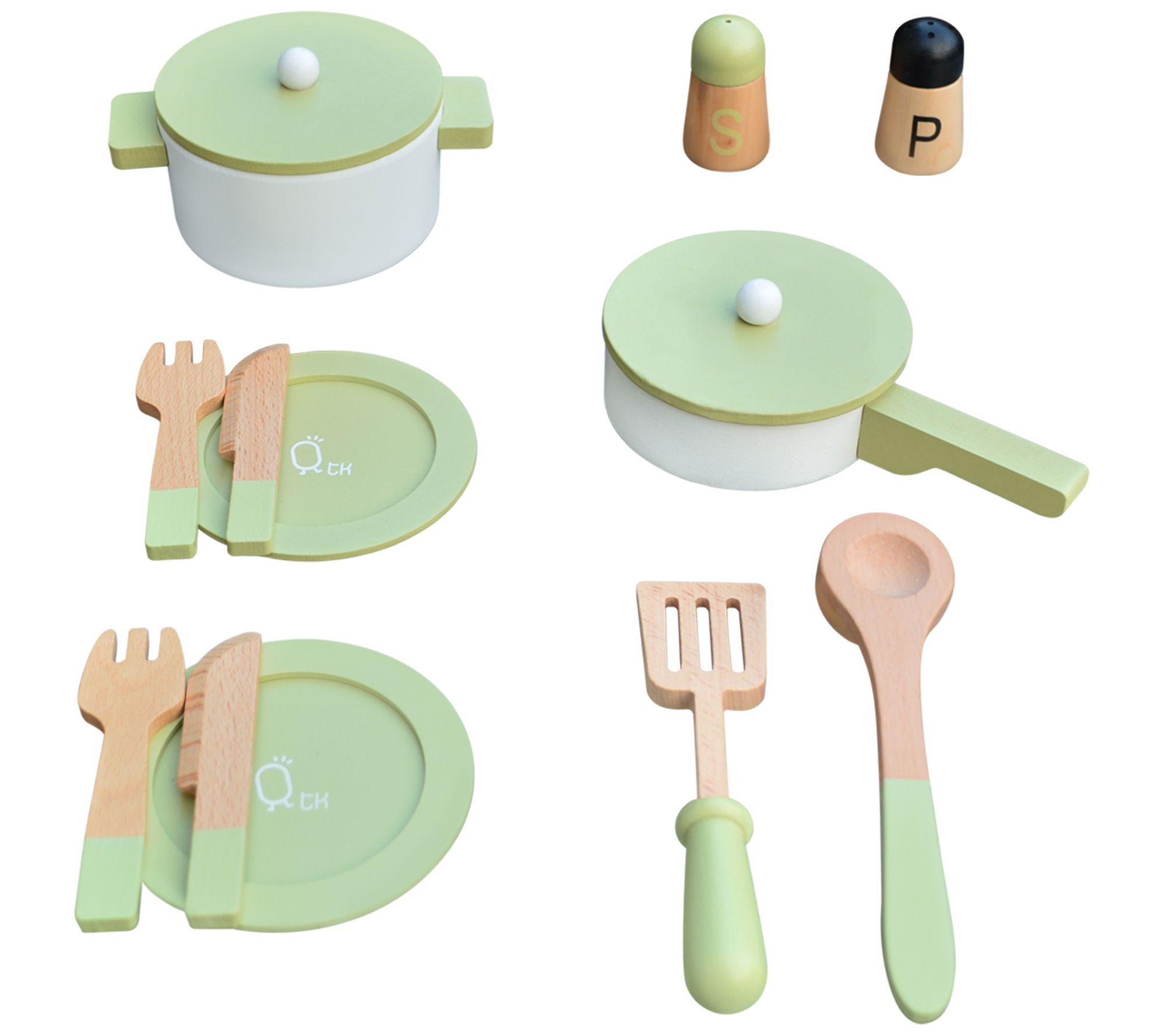 11pcs Kids Play Kitchen Cooking Utensils Pots Pans Tools Toys Set Xmas Gift UK 