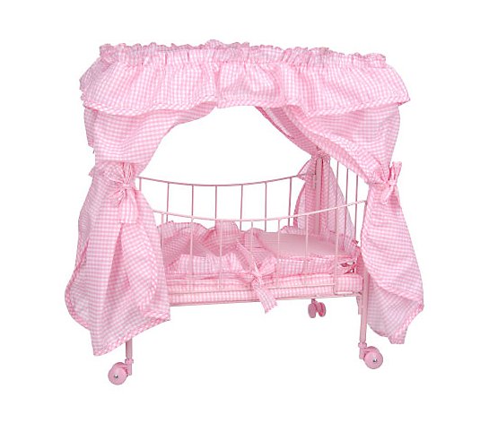 ladybird NEW LARGE WOODEN PINK BUNK BED COT CRIB DOLLS Xmas TOY Fits Up to 50cm 19 Doll