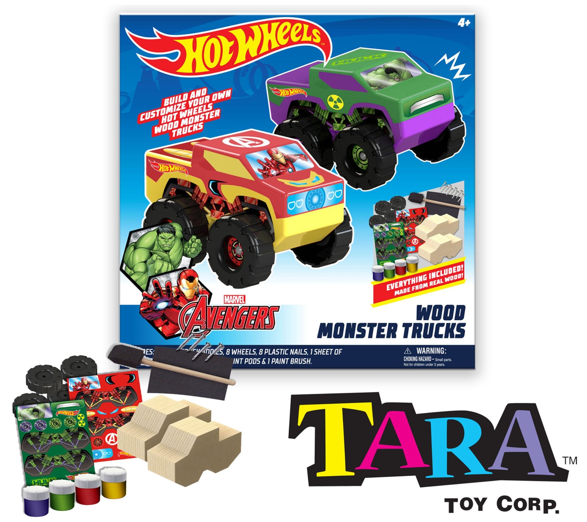 Hot Wheels Monster Truck Maker Kit: Build your own working toy monster truck .