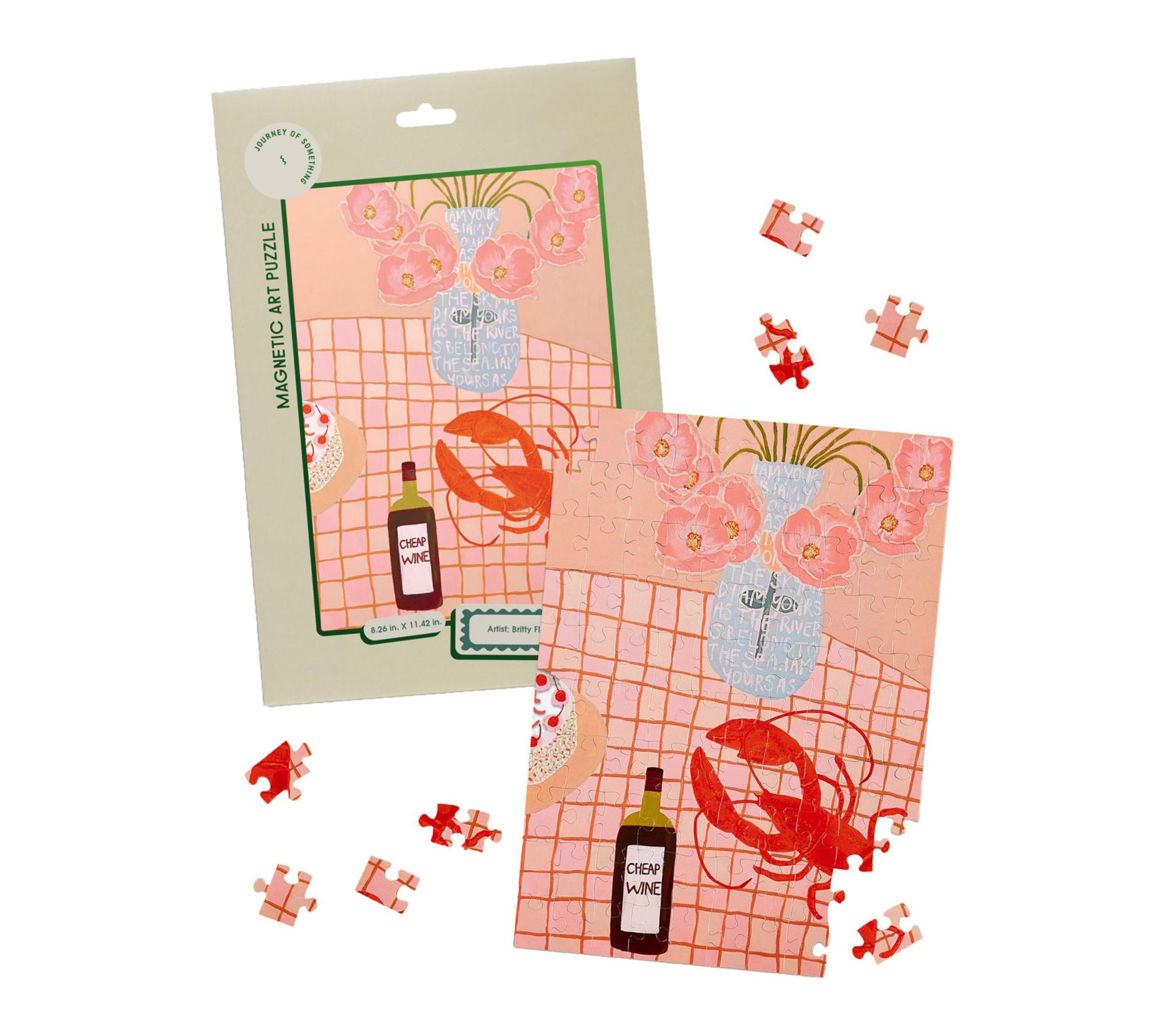 Journey of Something Lobster Lunch 100pc Magnetic Art Puzzle