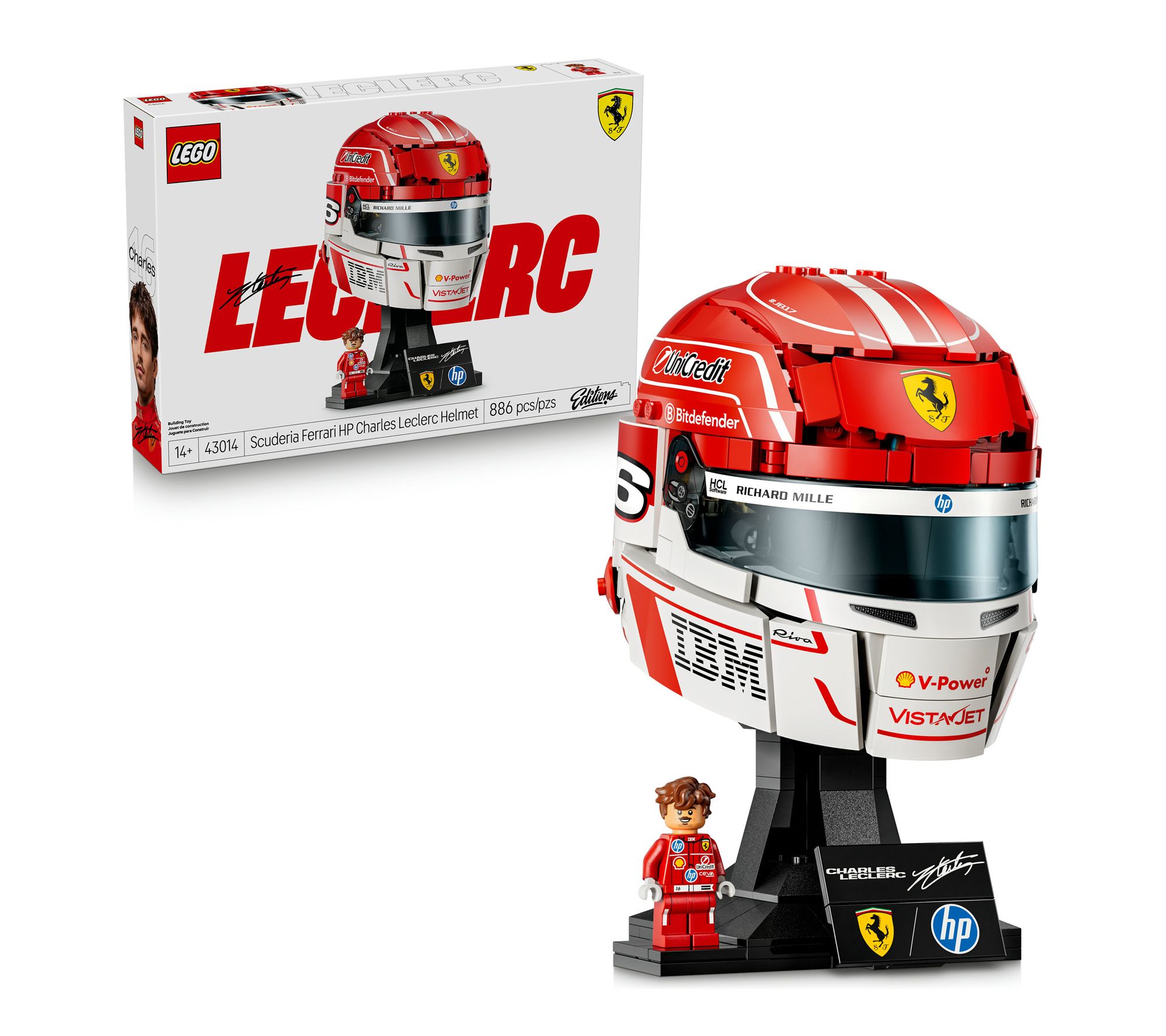 LEGO Editions Formula 1 Scuderia Ferrari HP Leclerc Helmet