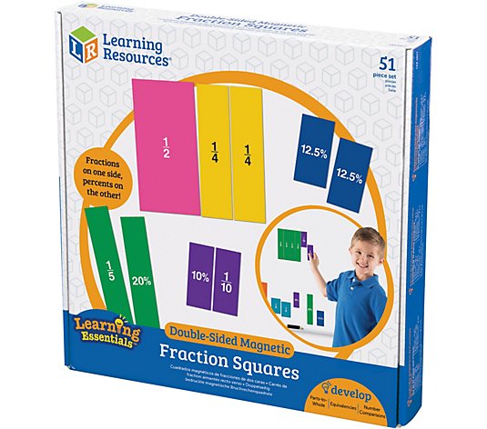 Learning Resources Double-Sided Magnetic Fraction Squares