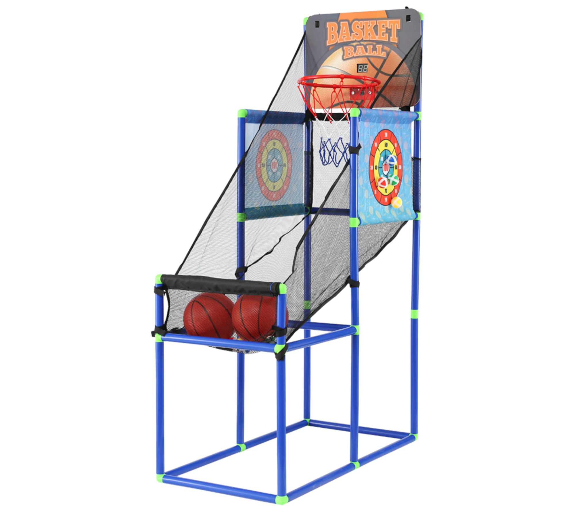 Trimate 2-in-1 Arcade Basketball Hoop Game with2 Dart Boards