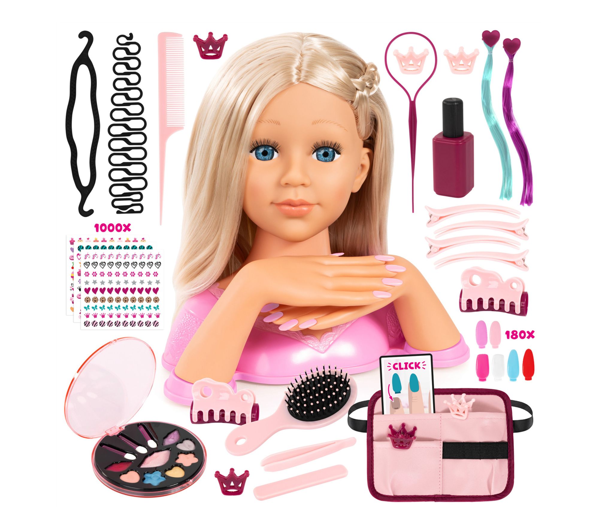 Bayer Design Ch arlene Magic Na ils Doll Stylin g Head
